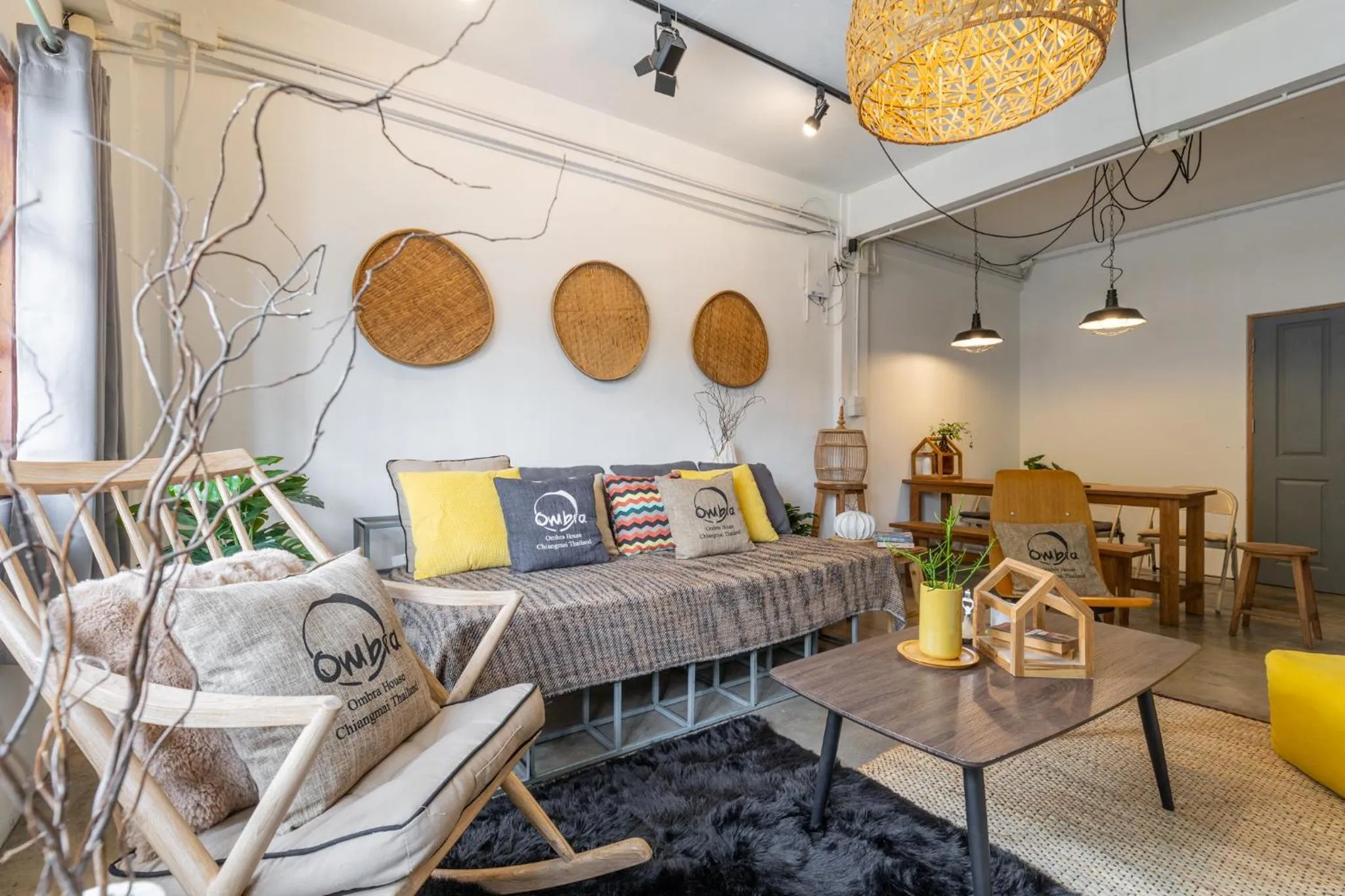 Living room in Near One Nimman 4Bedrooms TownHouse