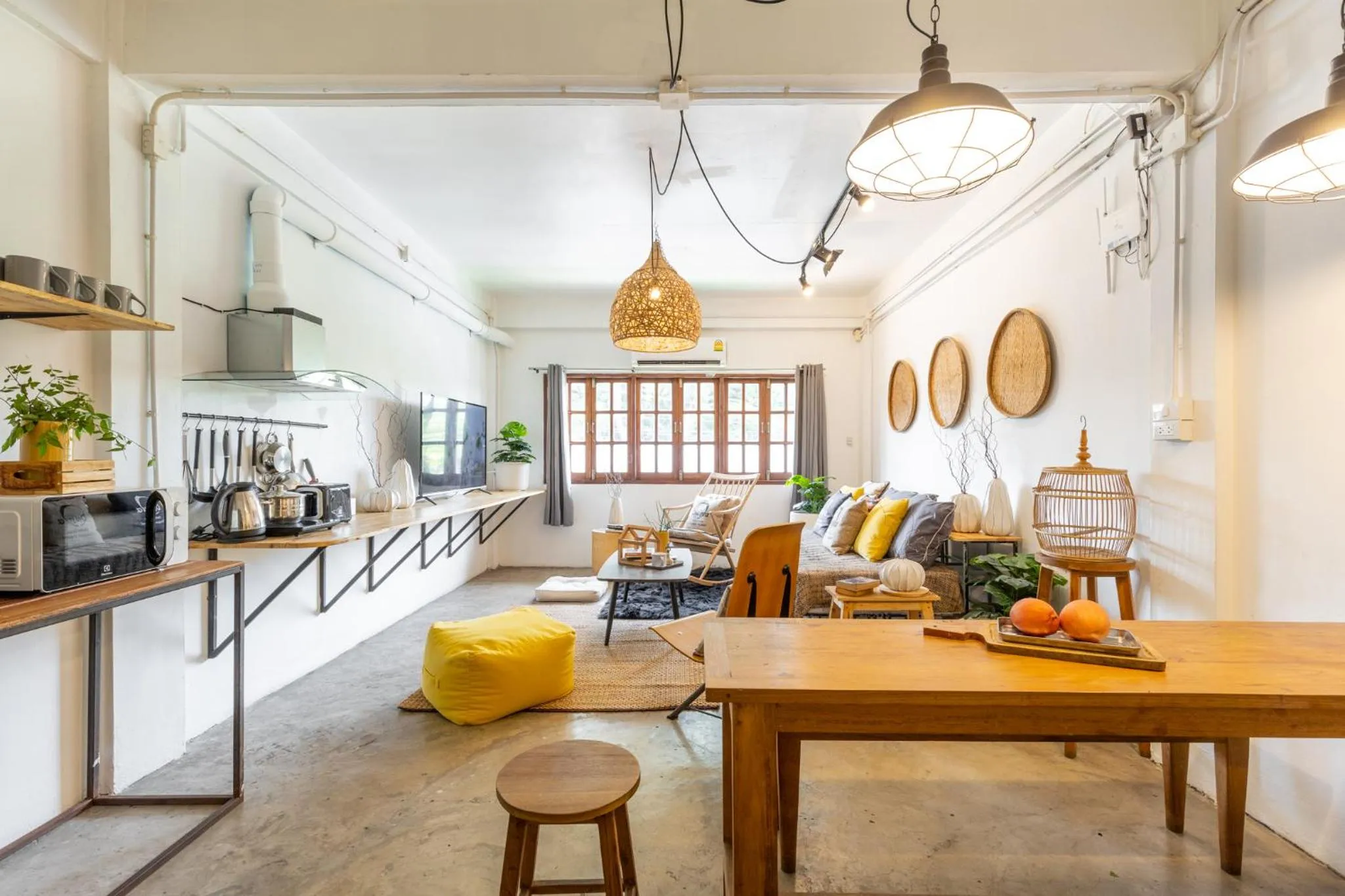 Living room in Near One Nimman 4Bedrooms TownHouse