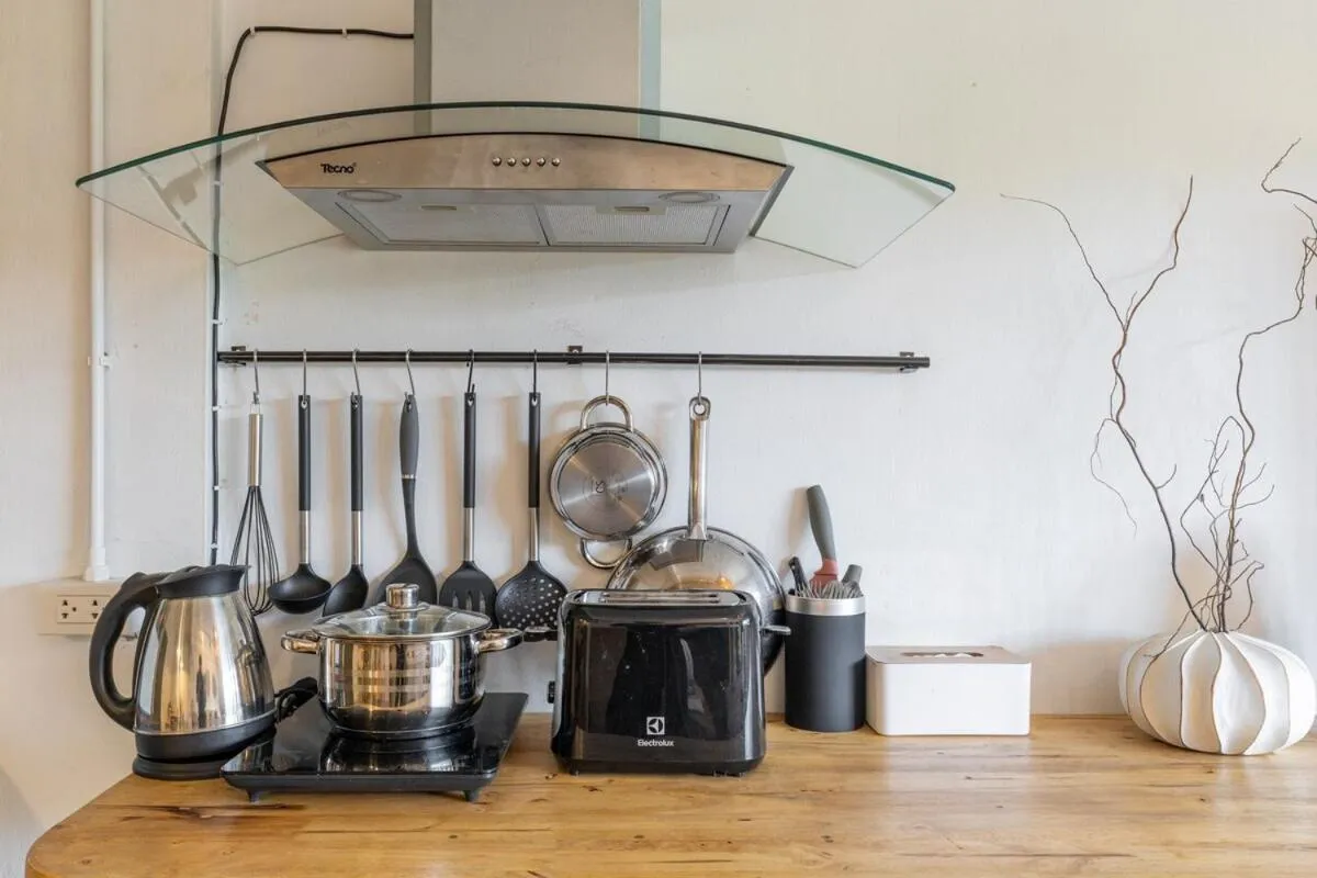 Kitchen or kitchenette in Near One Nimman 4Bedrooms TownHouse