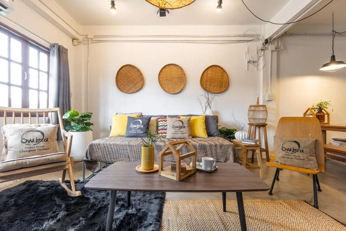 Living room in Near One Nimman 4Bedrooms TownHouse