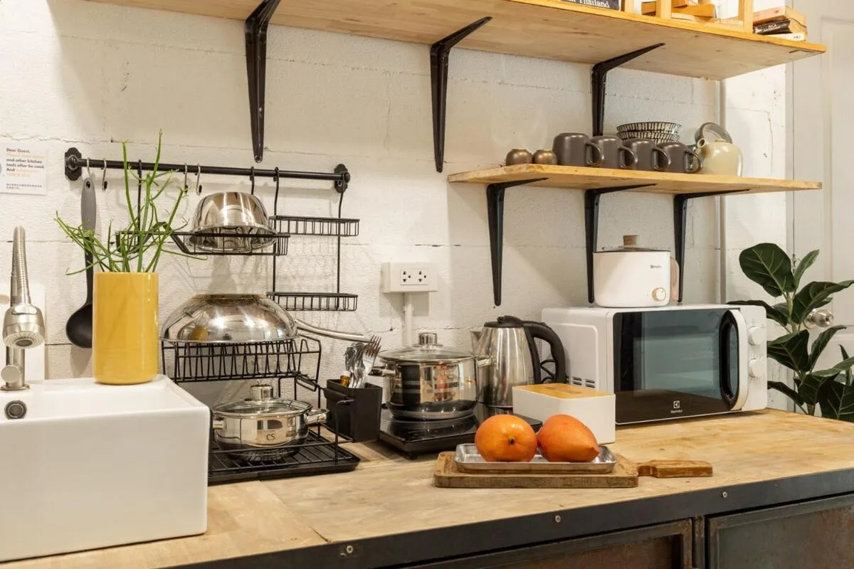 Kitchen or kitchenette in Near One Nimman 1 Bedroom in TownHouse