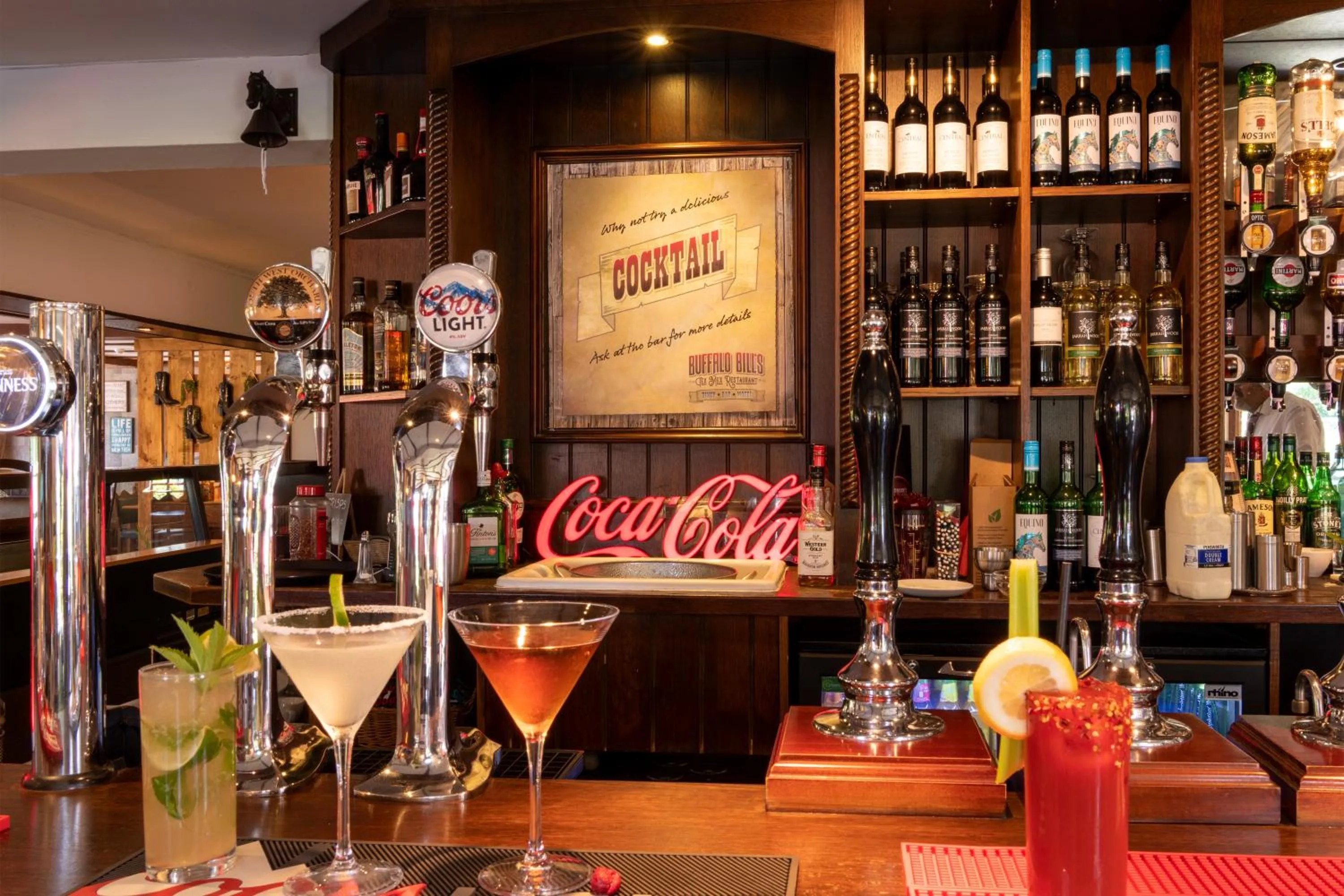 Alcoholic drinks in Buffalo Bill's