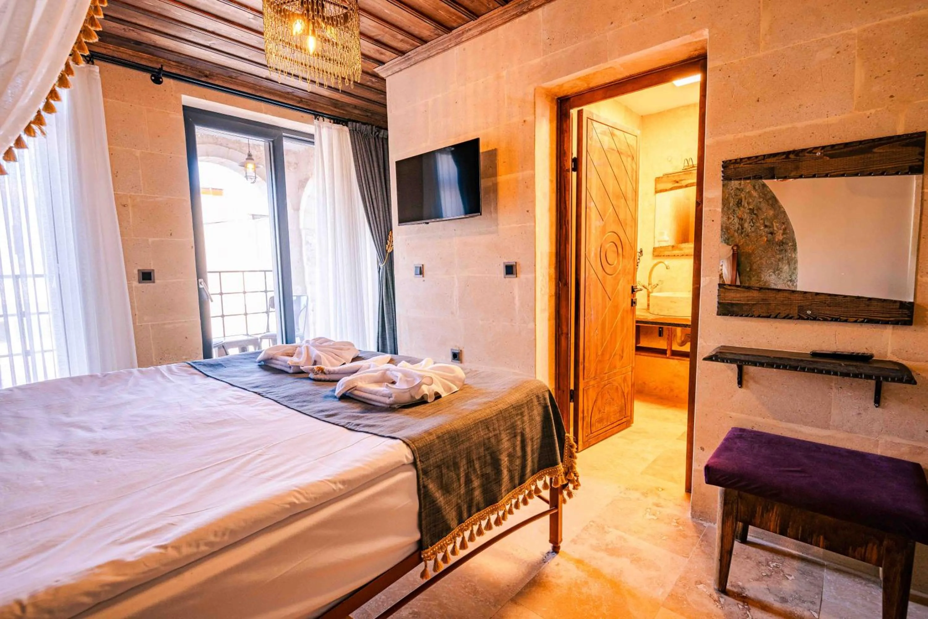 Bed in Alika Castle House