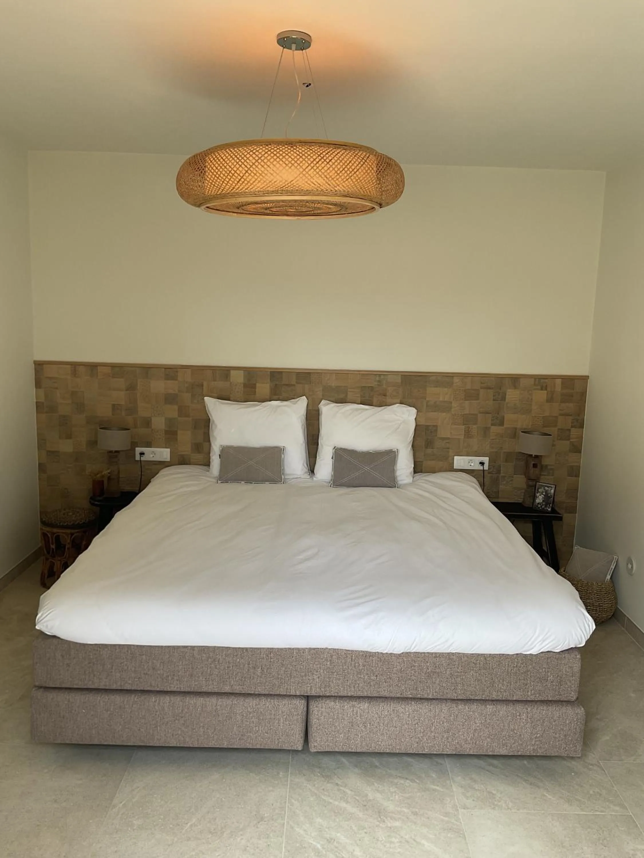 Bed in Hotel Finca La Mixtura, Restaurant Mélange