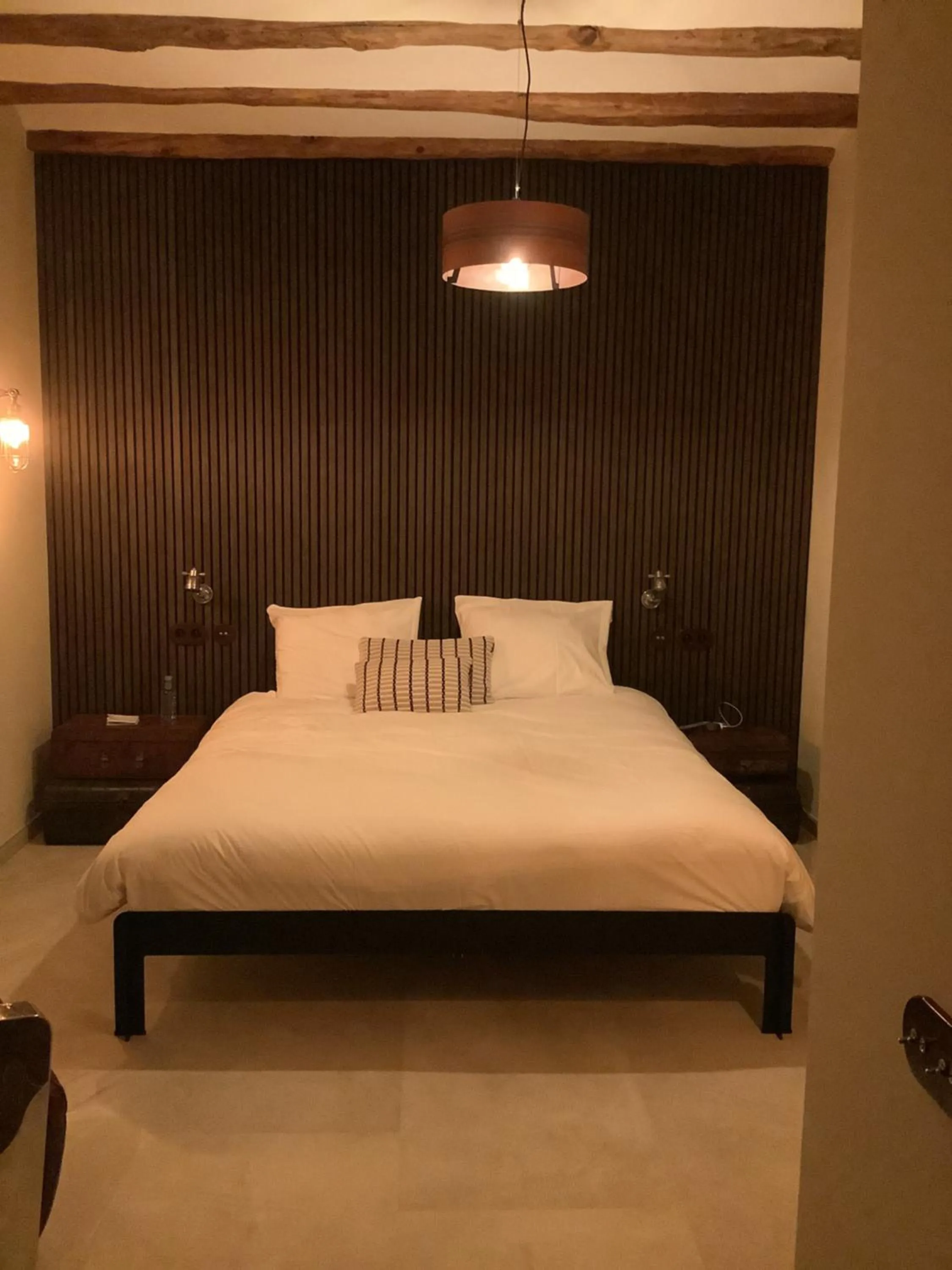 Bed in Hotel Finca La Mixtura, Restaurant Mélange