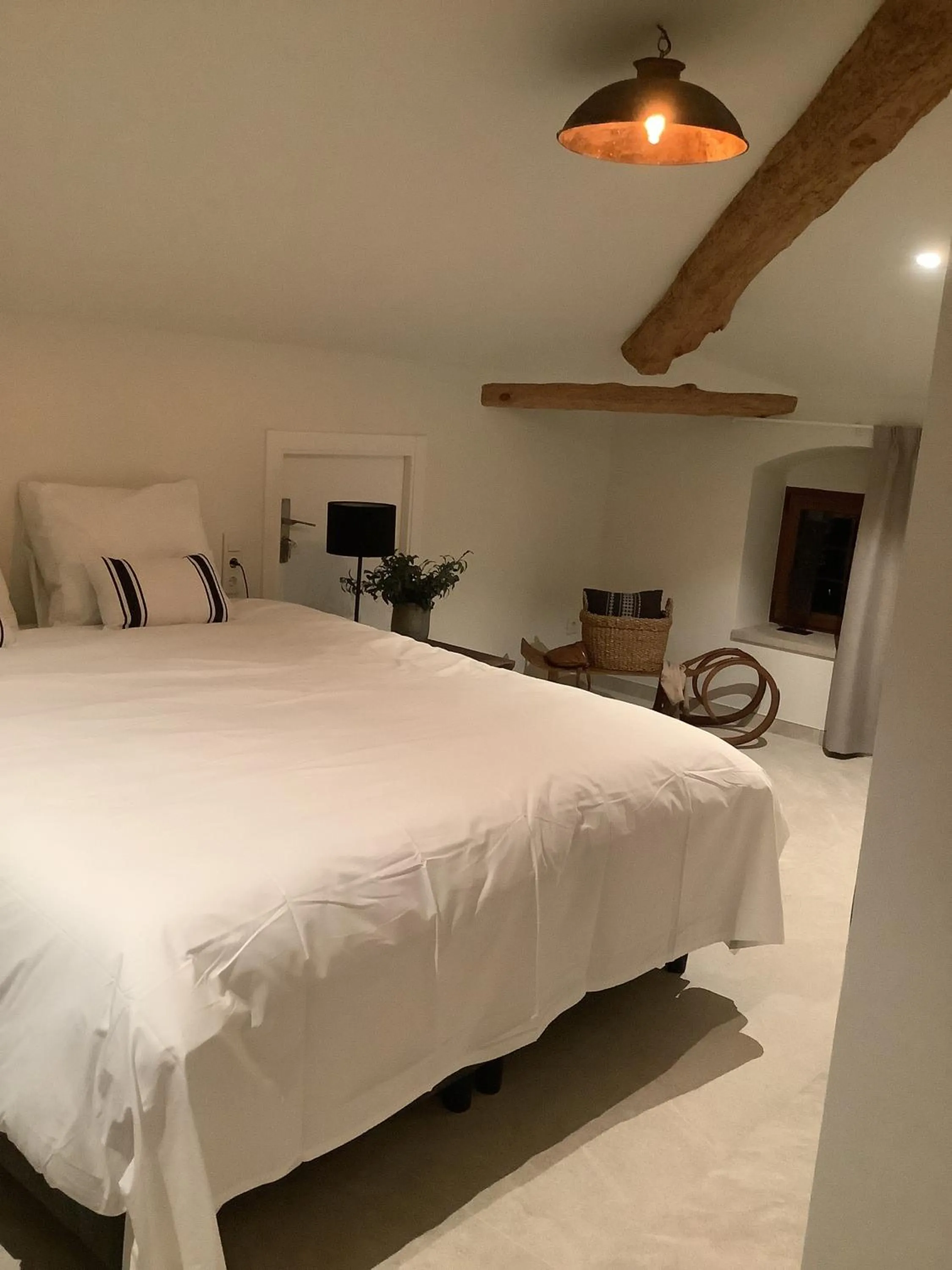 Bed in Hotel Finca La Mixtura, Restaurant Mélange