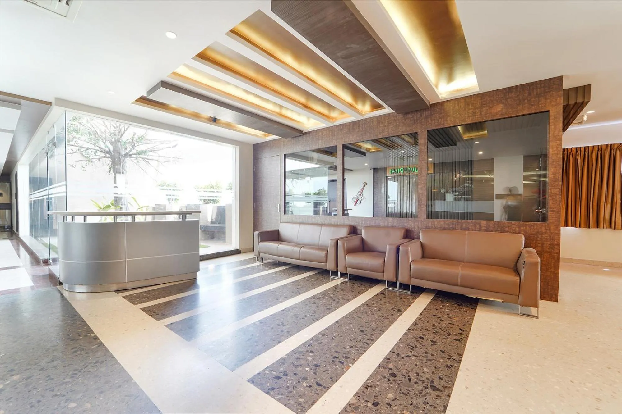 Seating area in Oriva Nestlay Rooms Ramnad