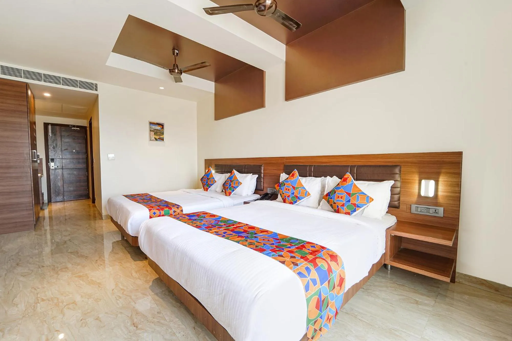 Bed in Oriva Nestlay Rooms Ramnad