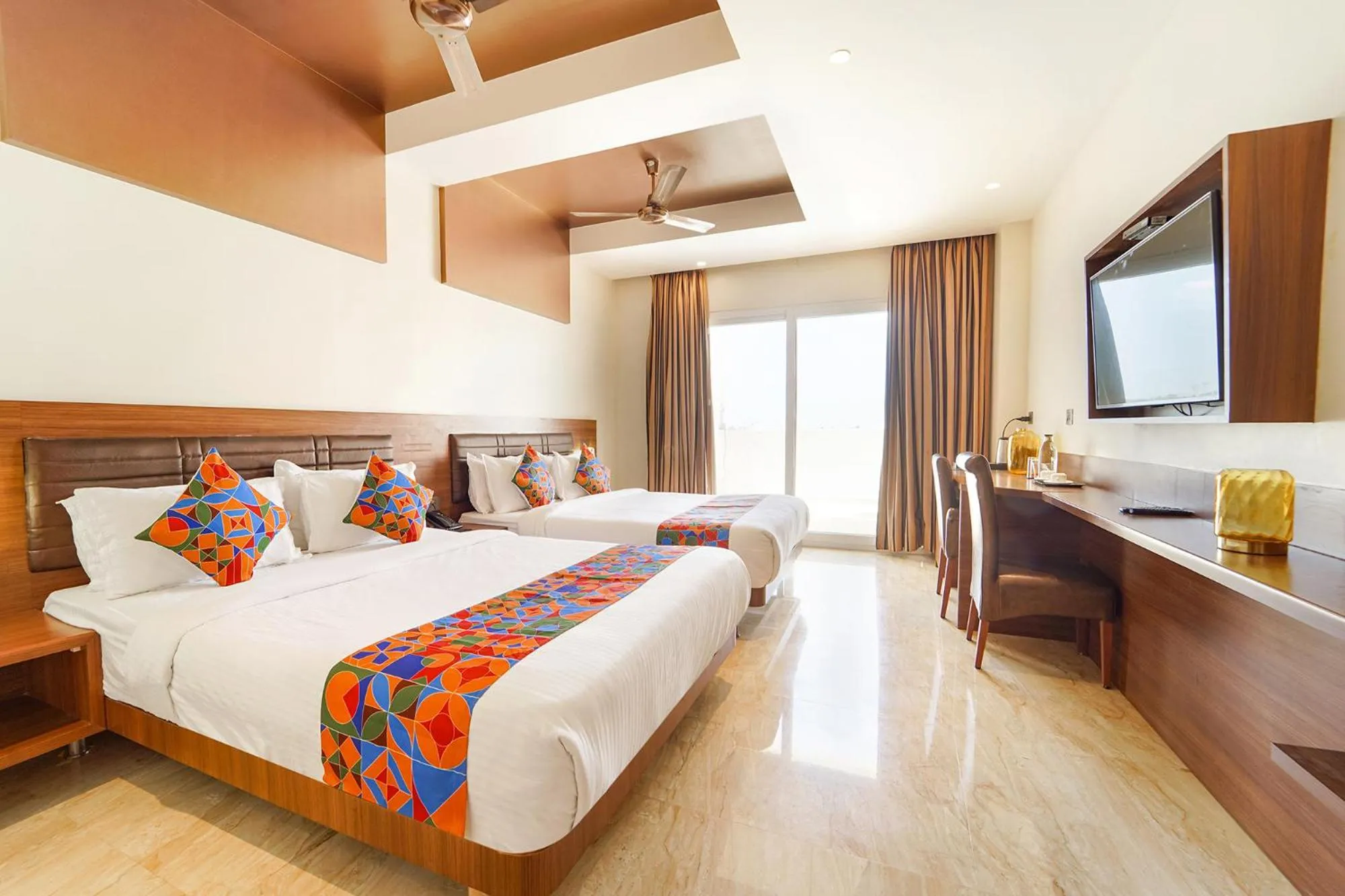 Bed in Oriva Nestlay Rooms Ramnad