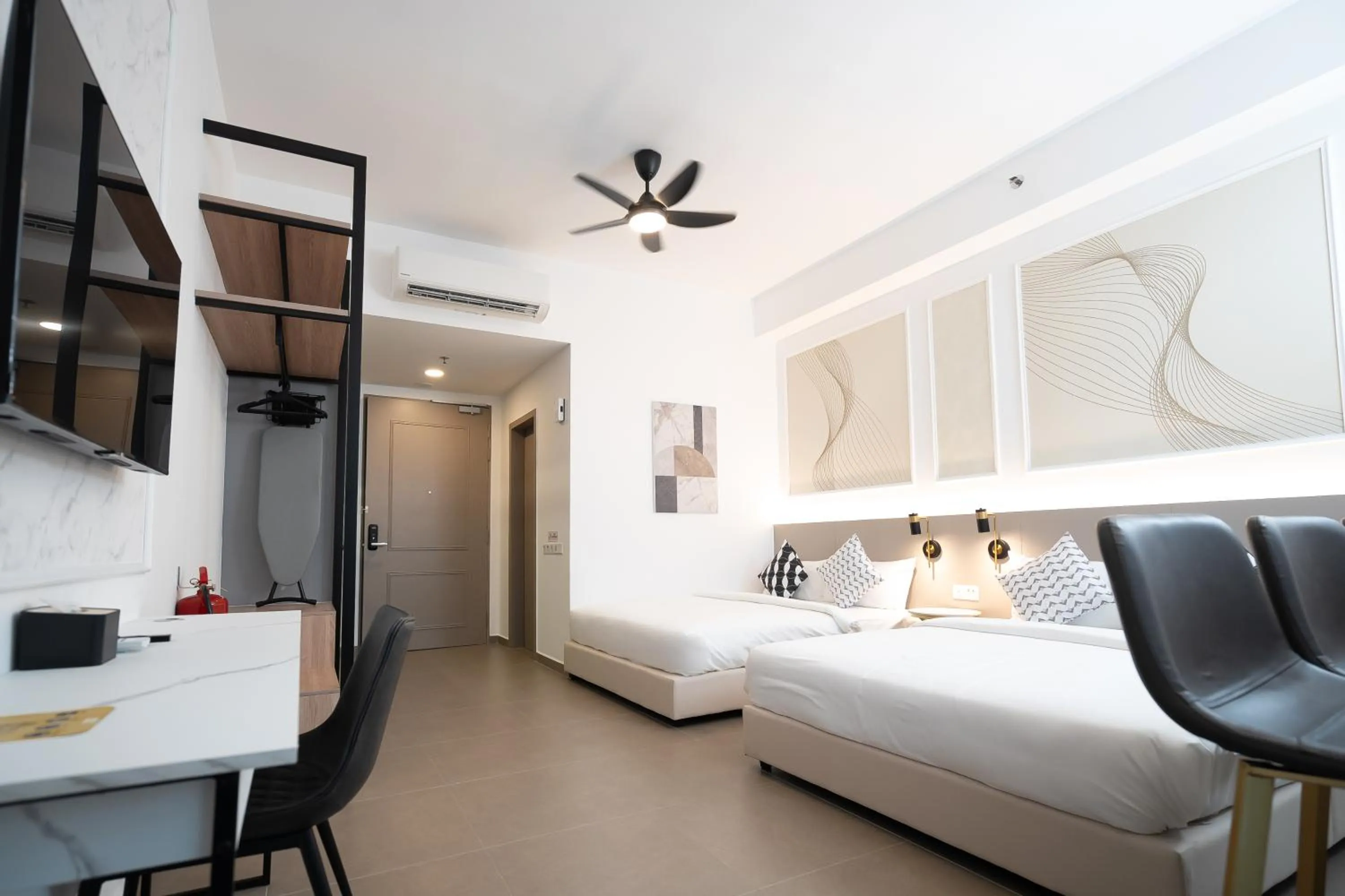 Bed in Mossaz Leisure Suites Kuala Lumpur