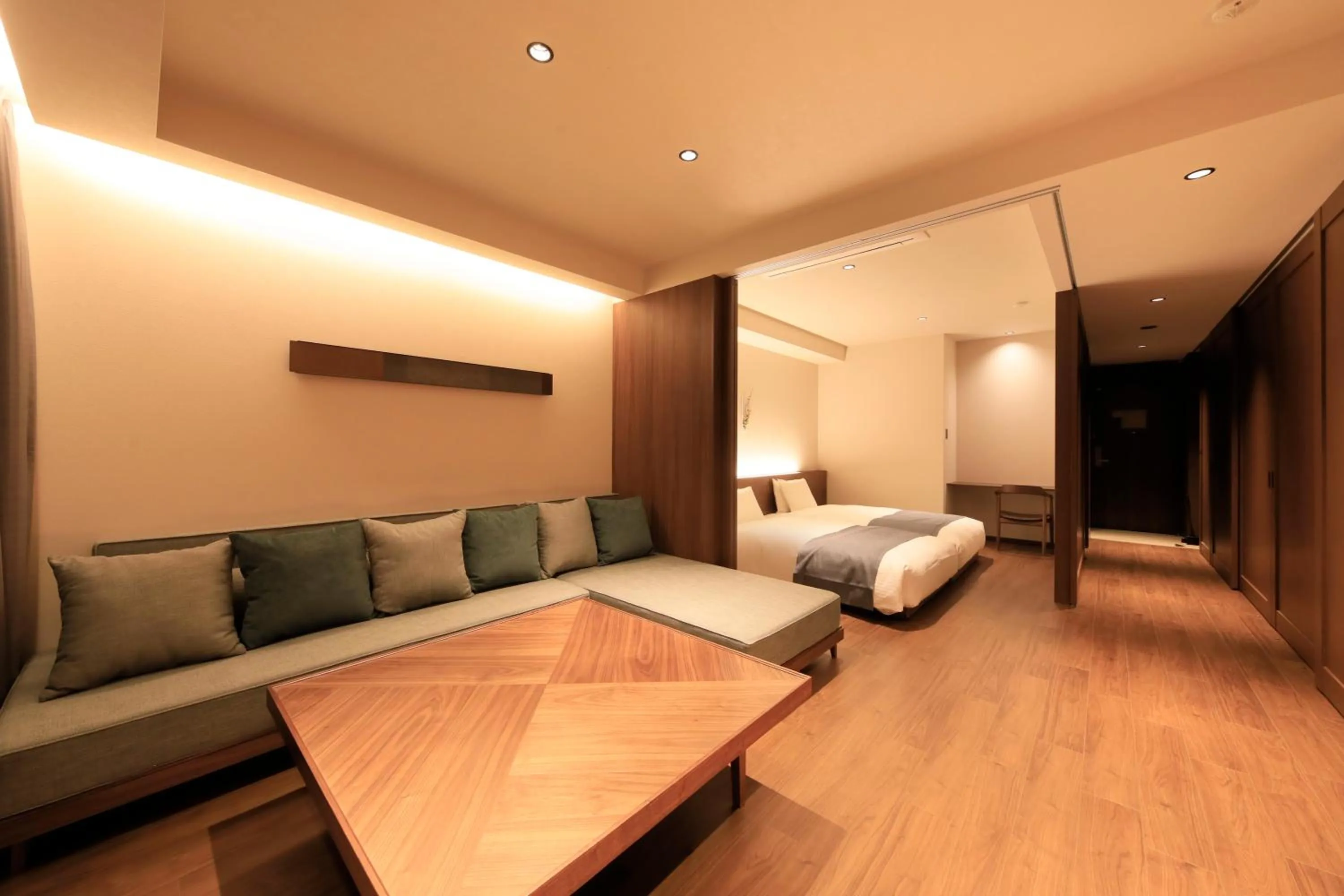 Living room, Bed in Blisstia Hakone Sengokuhara Adult only