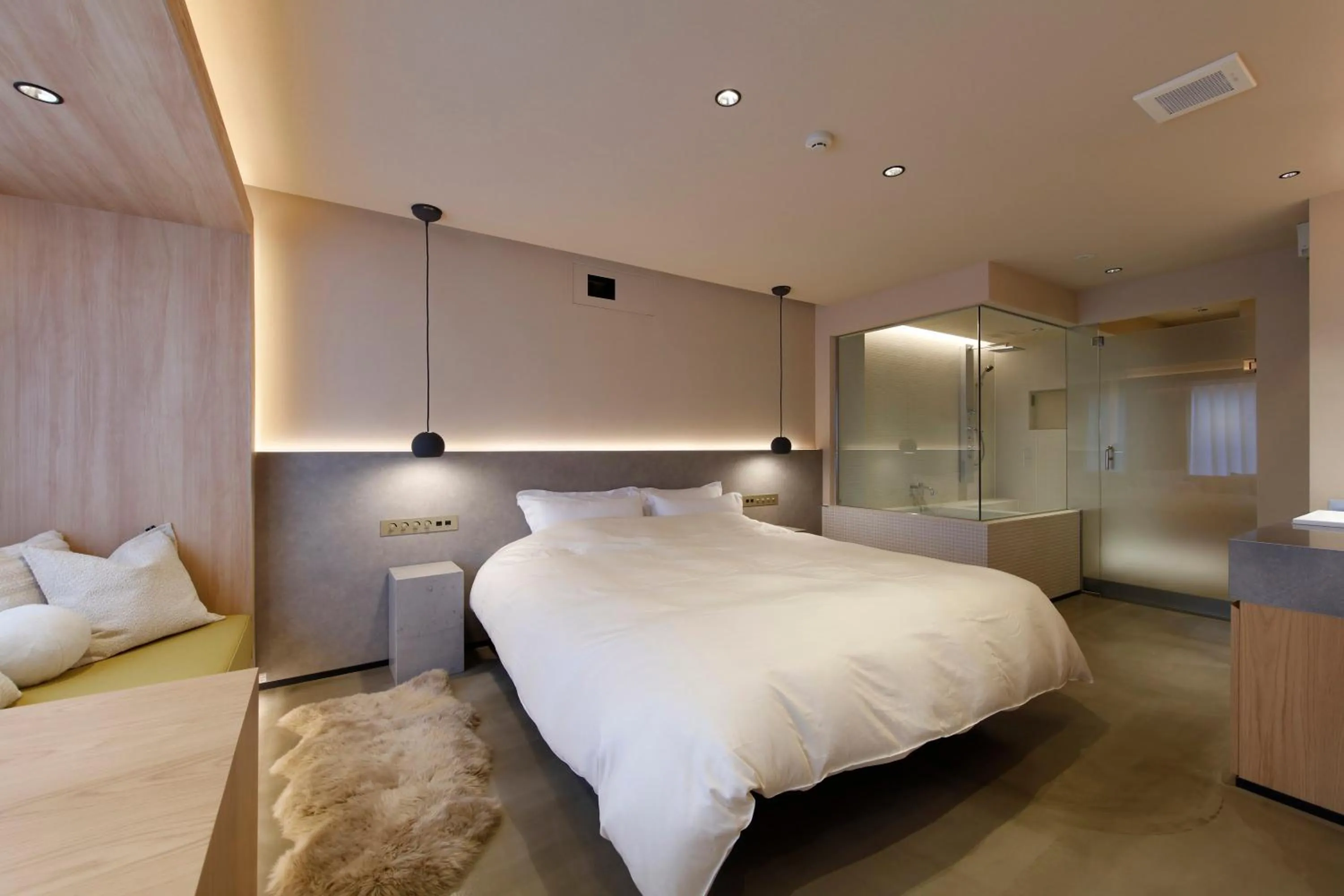 Bed in HotelCO Kuramae ホテル コ 蔵前