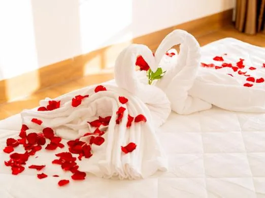 Bed in OSAKA BOUTIQUE PHAN THIET HOTEL