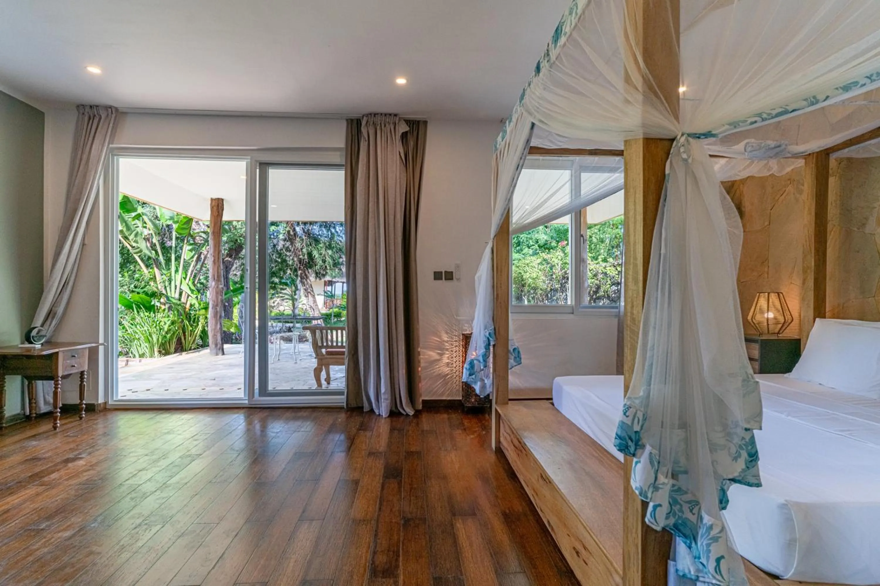 View (from property/room), Bed in Maharaja Boutique Hotel Zanzibar