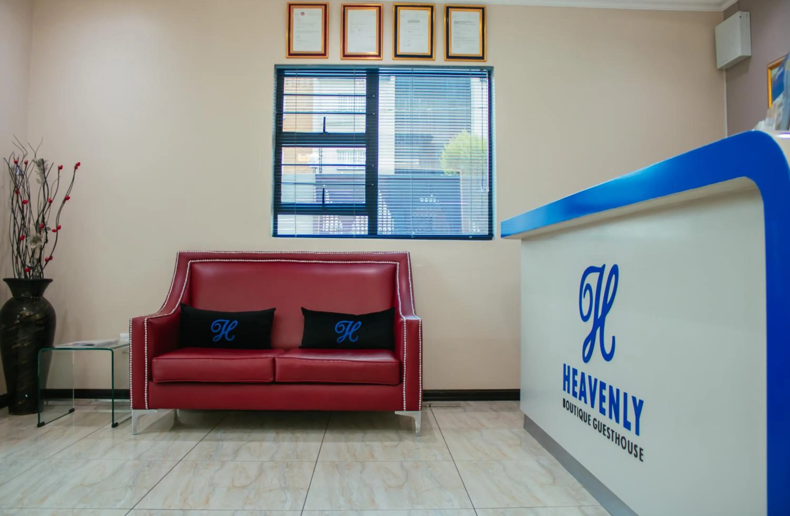 Lobby or reception in Heavenly Boutique Hotel