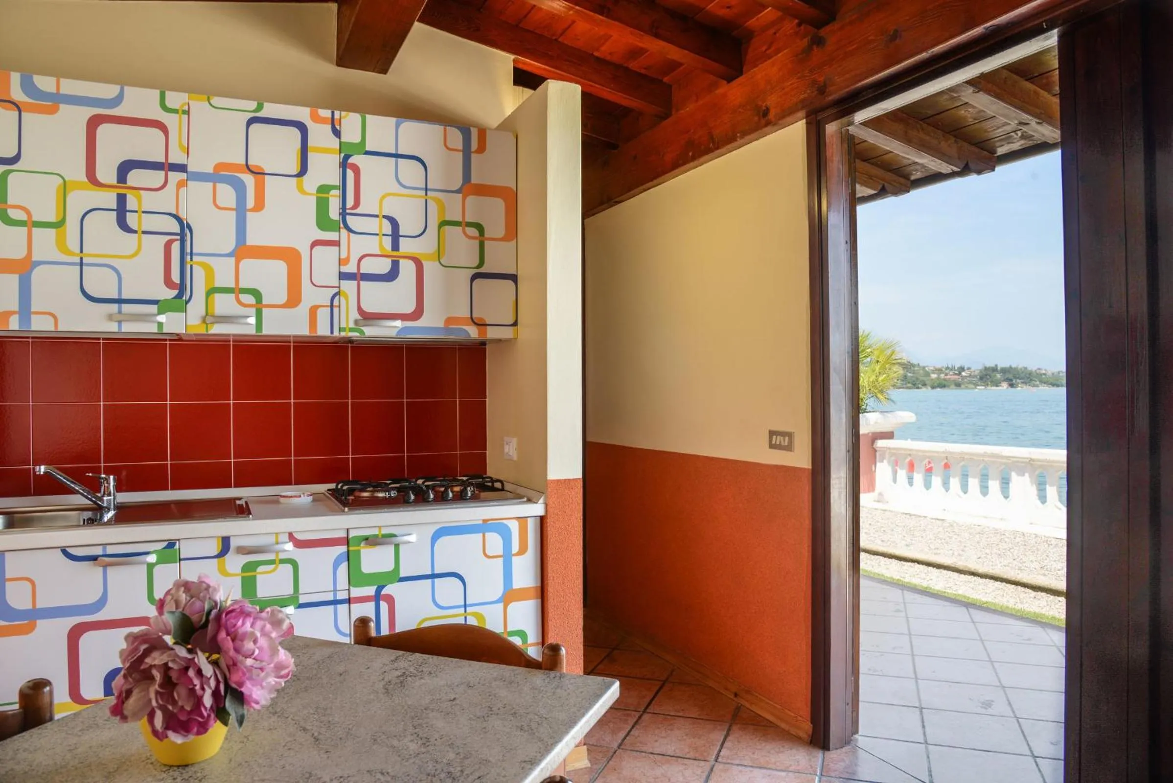 Kitchen or kitchenette in VILLA GARUTI VILLAGE