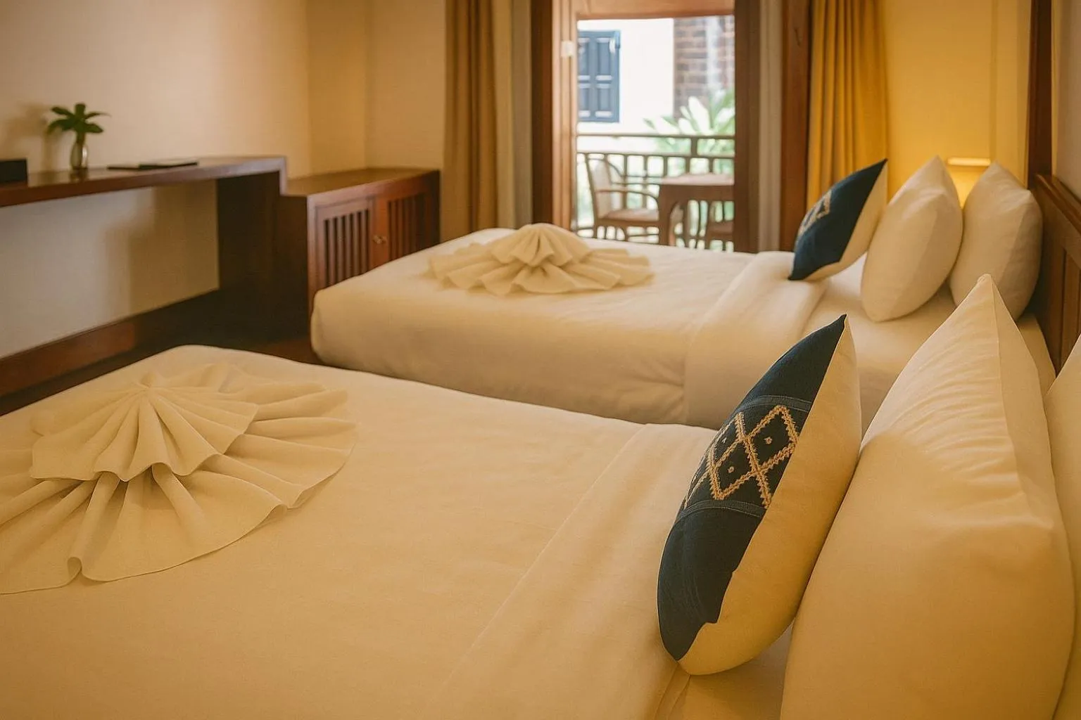 Bed in Villa Khili Namkhan