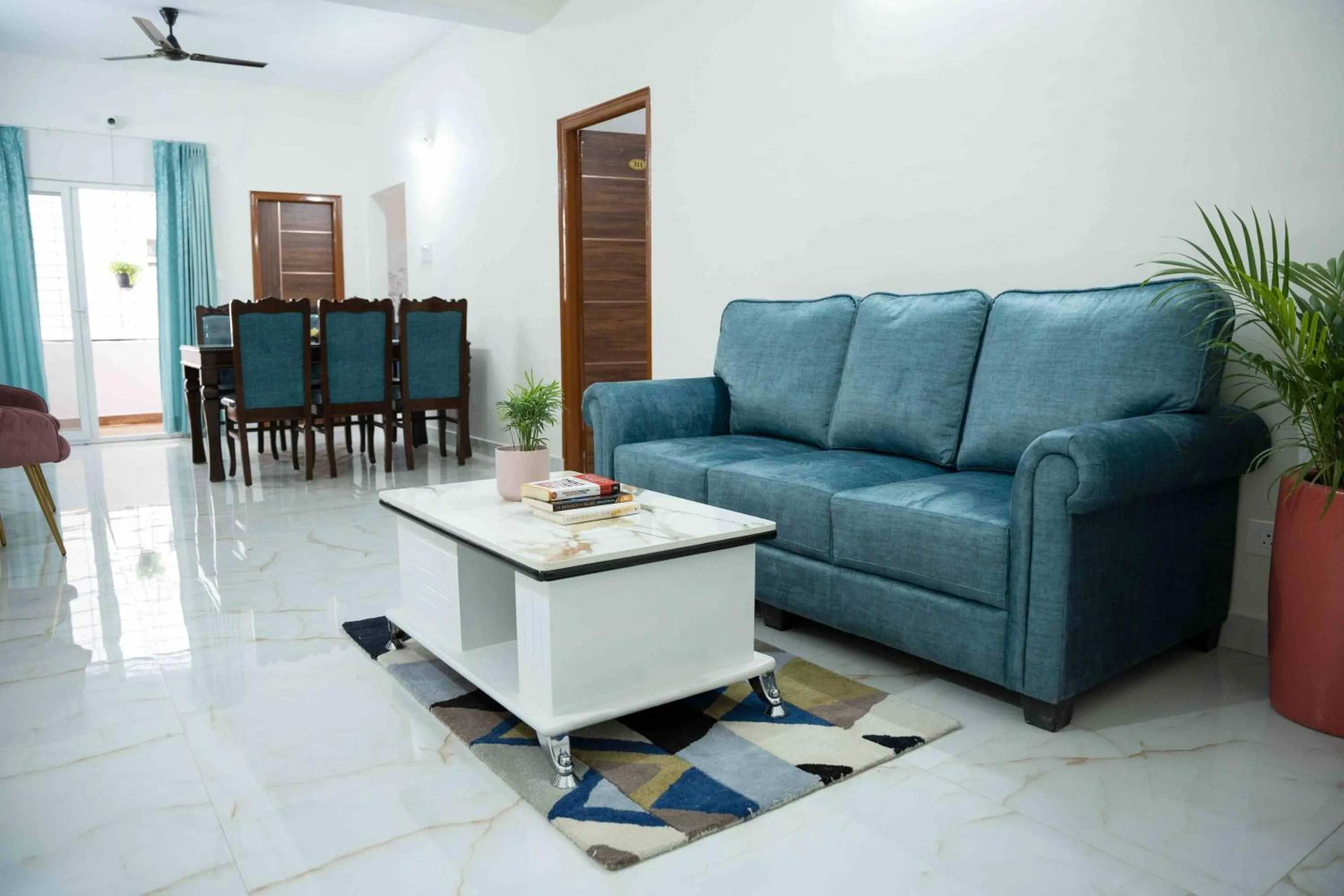 Living room in Yellow Bells Serviced Apartments Hitech City