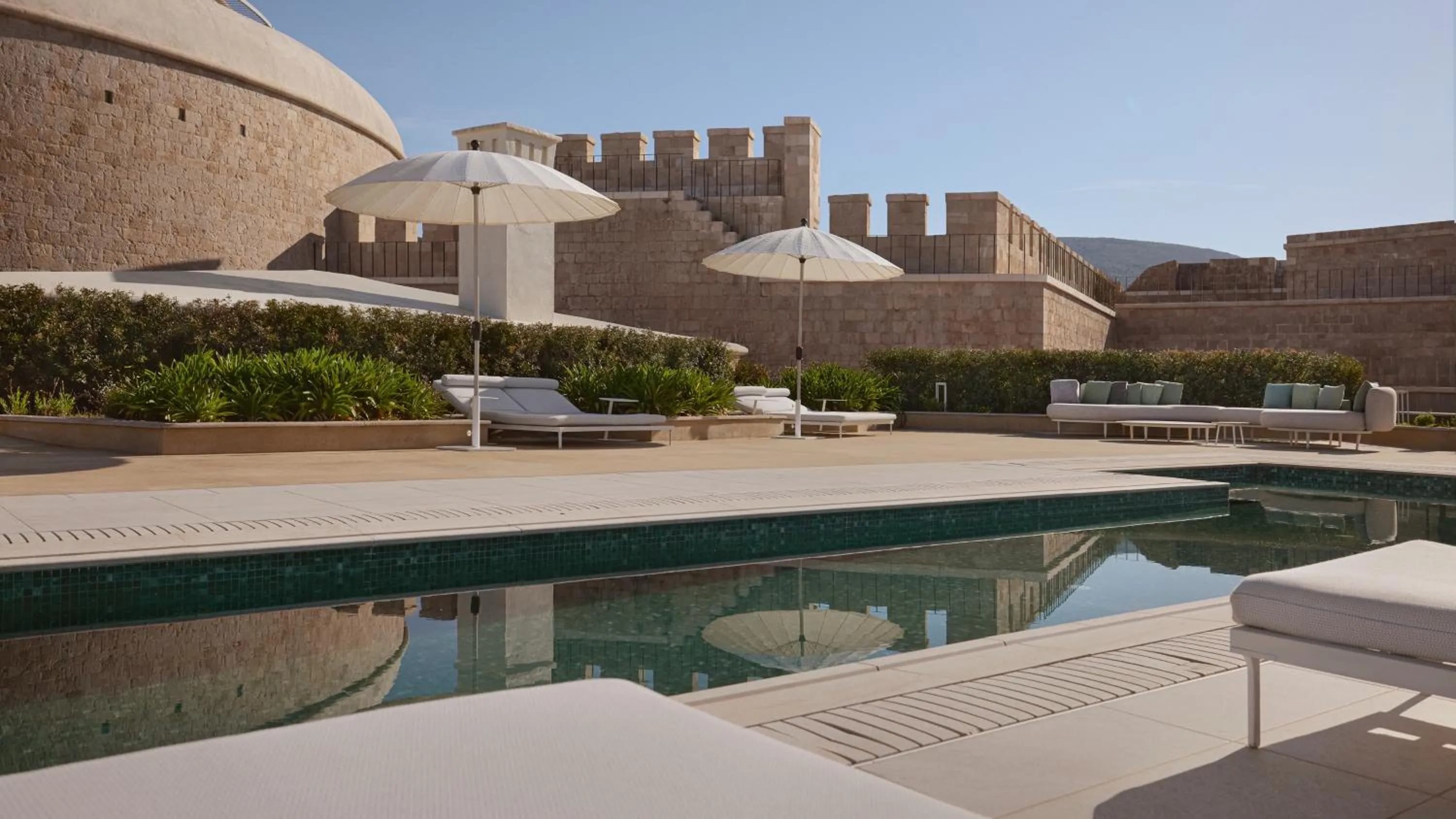 Swimming pool in Mamula Island by Banyan Tree