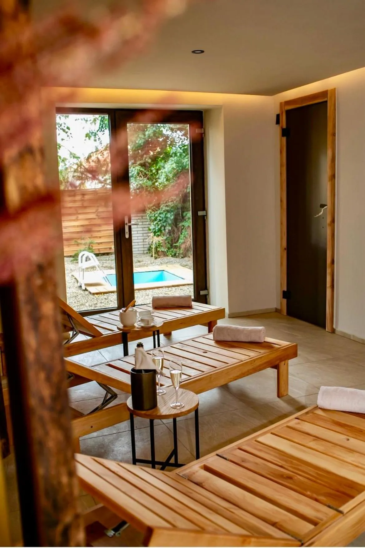 Sauna in Golden Golem hotel & Spa