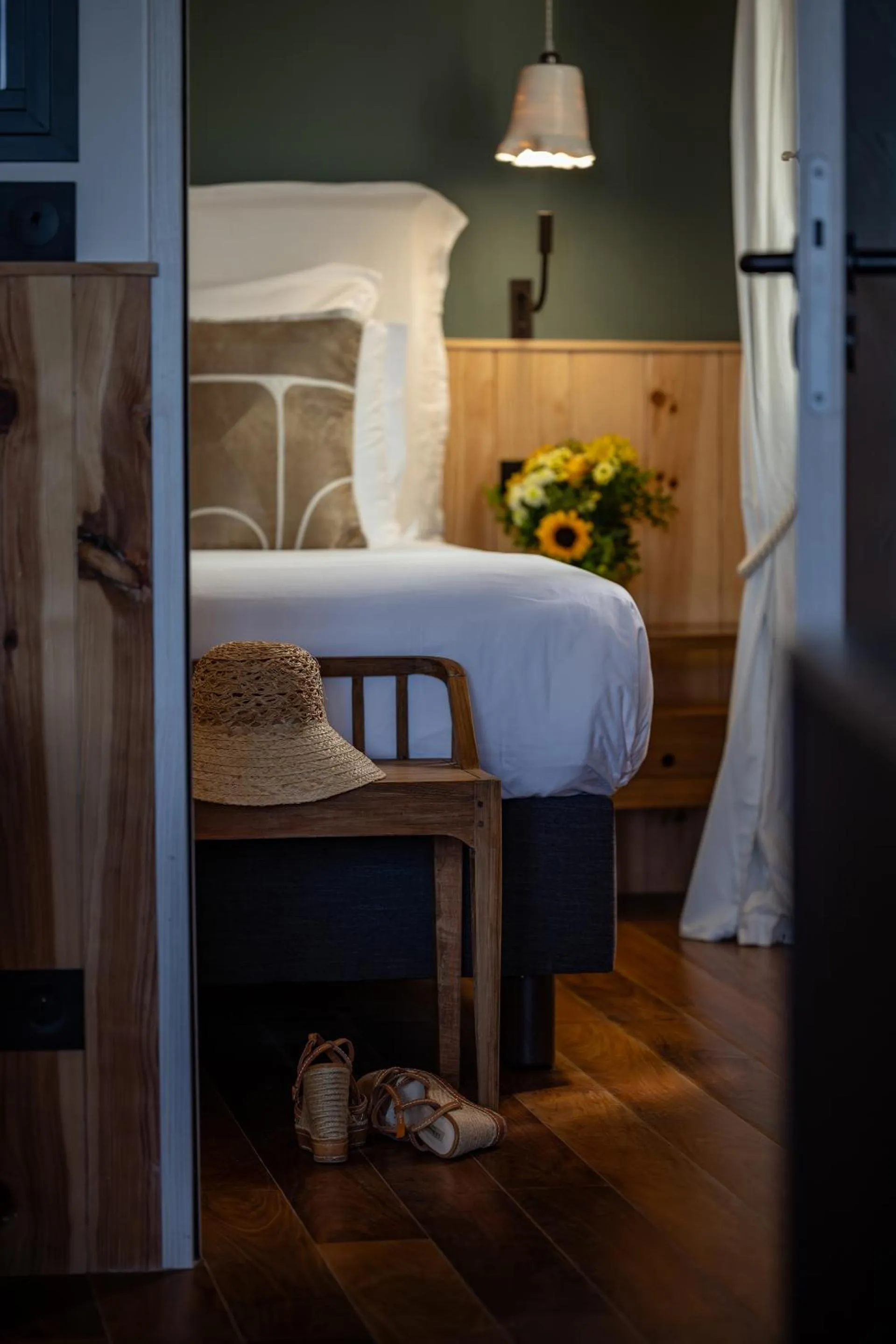 Bed in Les Vagues Hotel & Spa