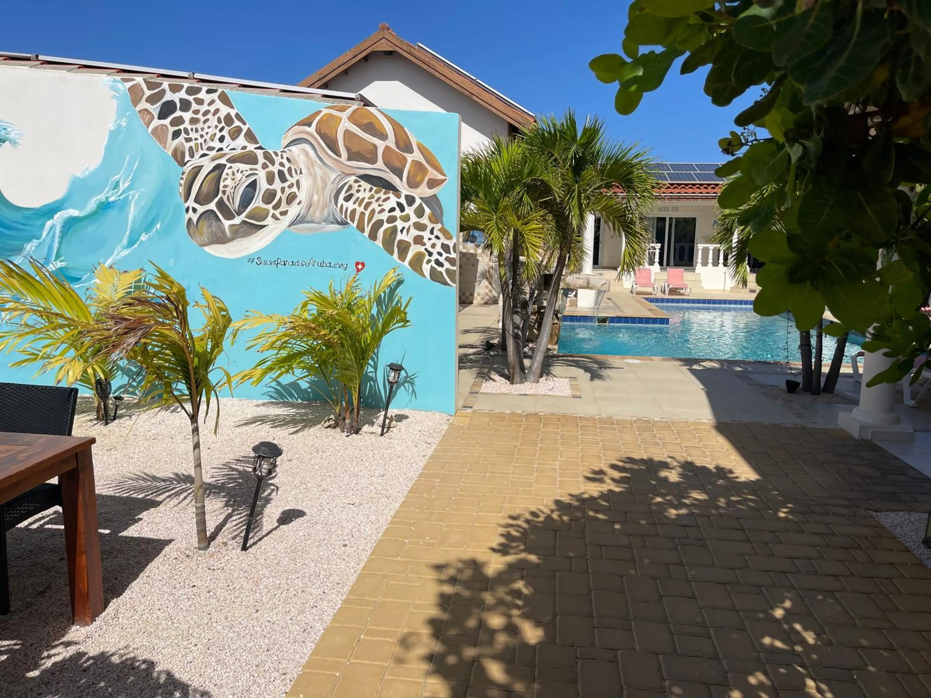 Facade/entrance in Boutique Hotel Swiss Paradise Aruba Villas and Suites