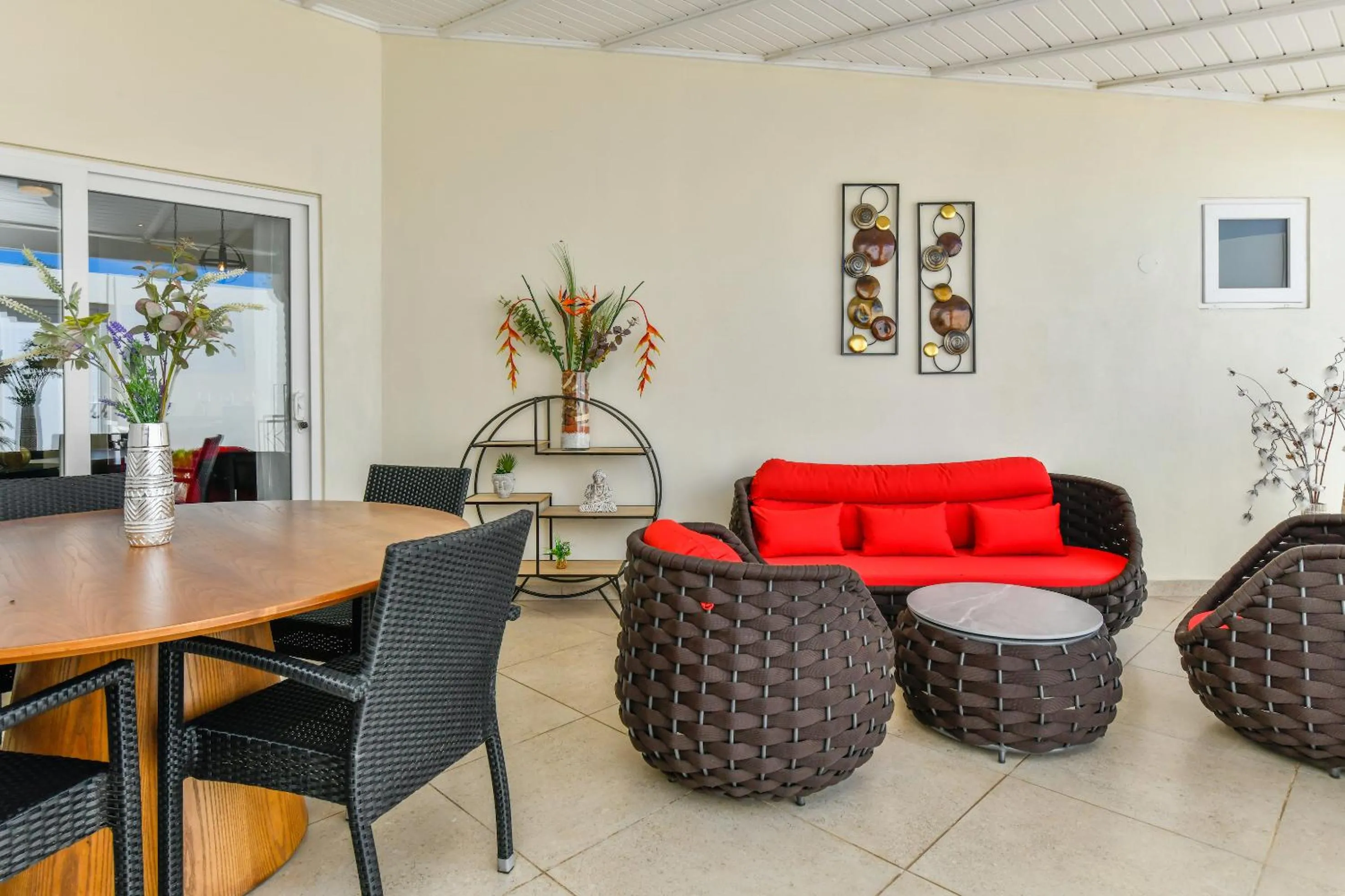 Balcony/Terrace in Boutique Hotel Swiss Paradise Aruba Villas and Suites