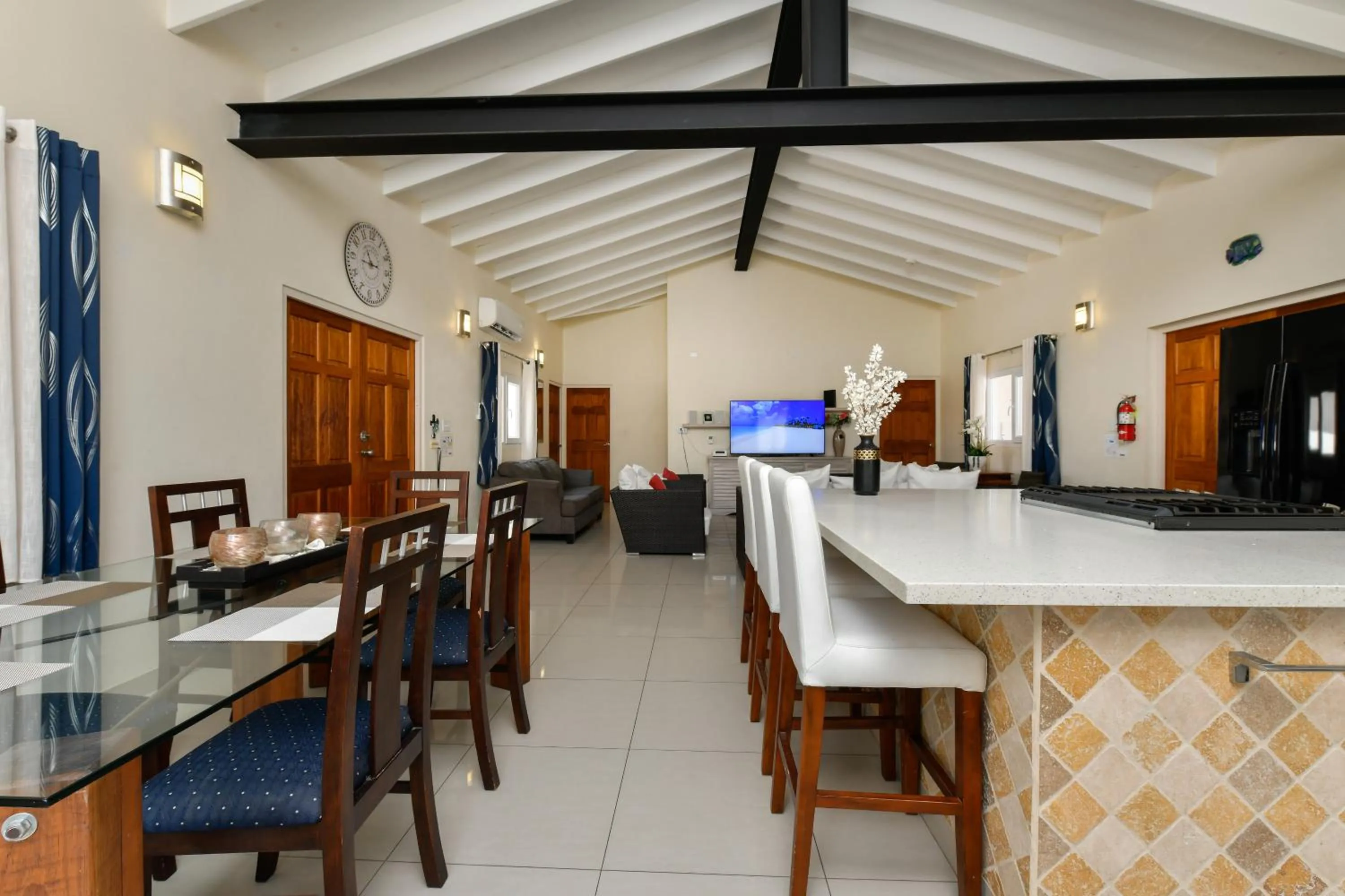 TV and multimedia in Boutique Hotel Swiss Paradise Aruba Villas and Suites