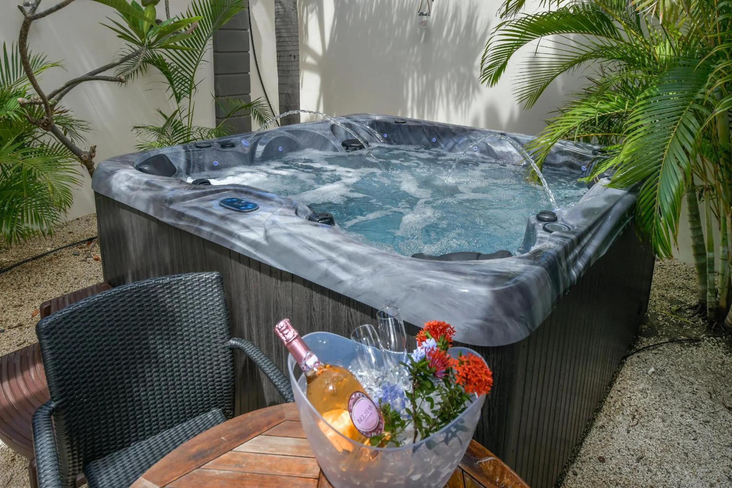 Garden in Boutique Hotel Swiss Paradise Aruba Villas and Suites