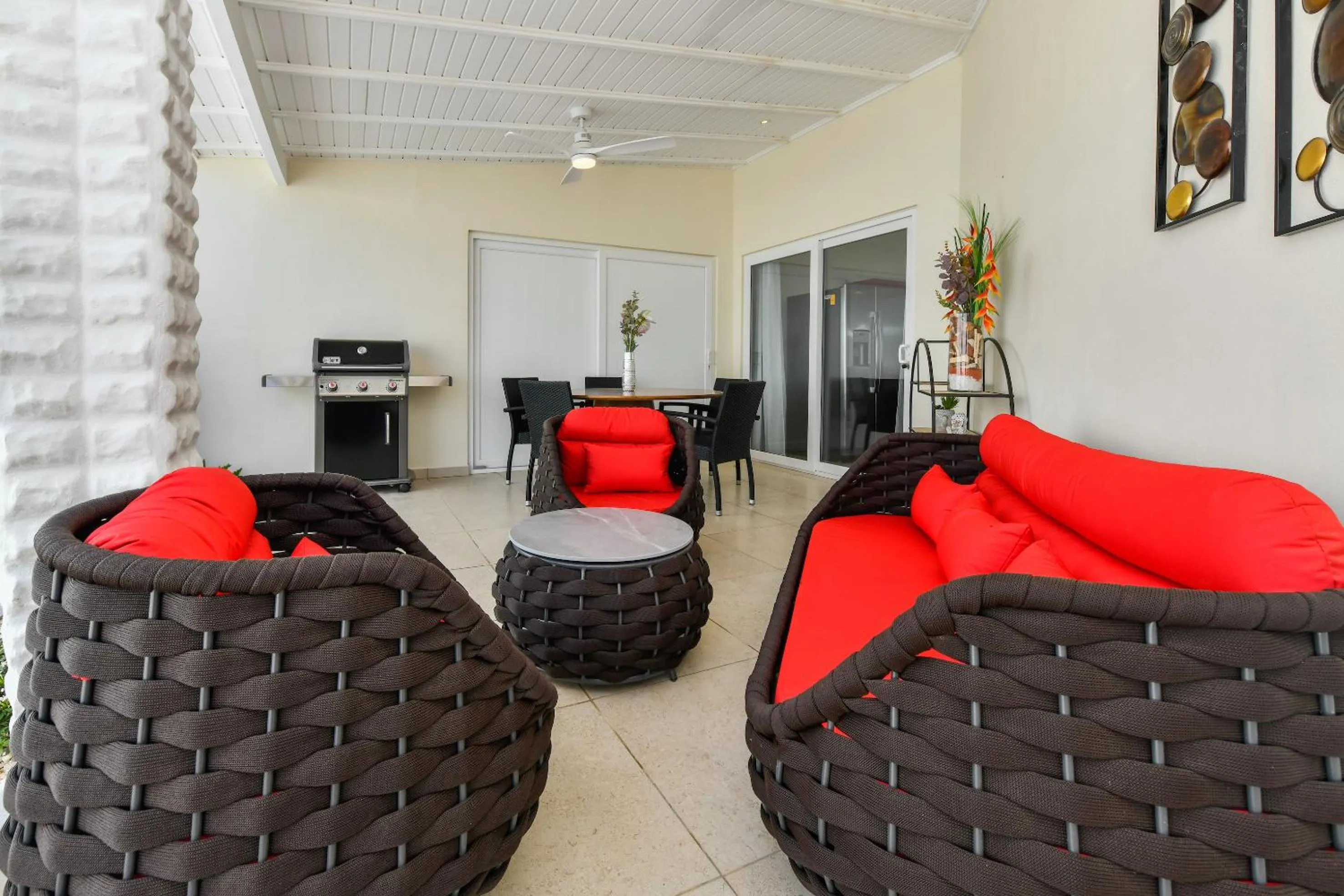 Balcony/Terrace in Boutique Hotel Swiss Paradise Aruba Villas and Suites