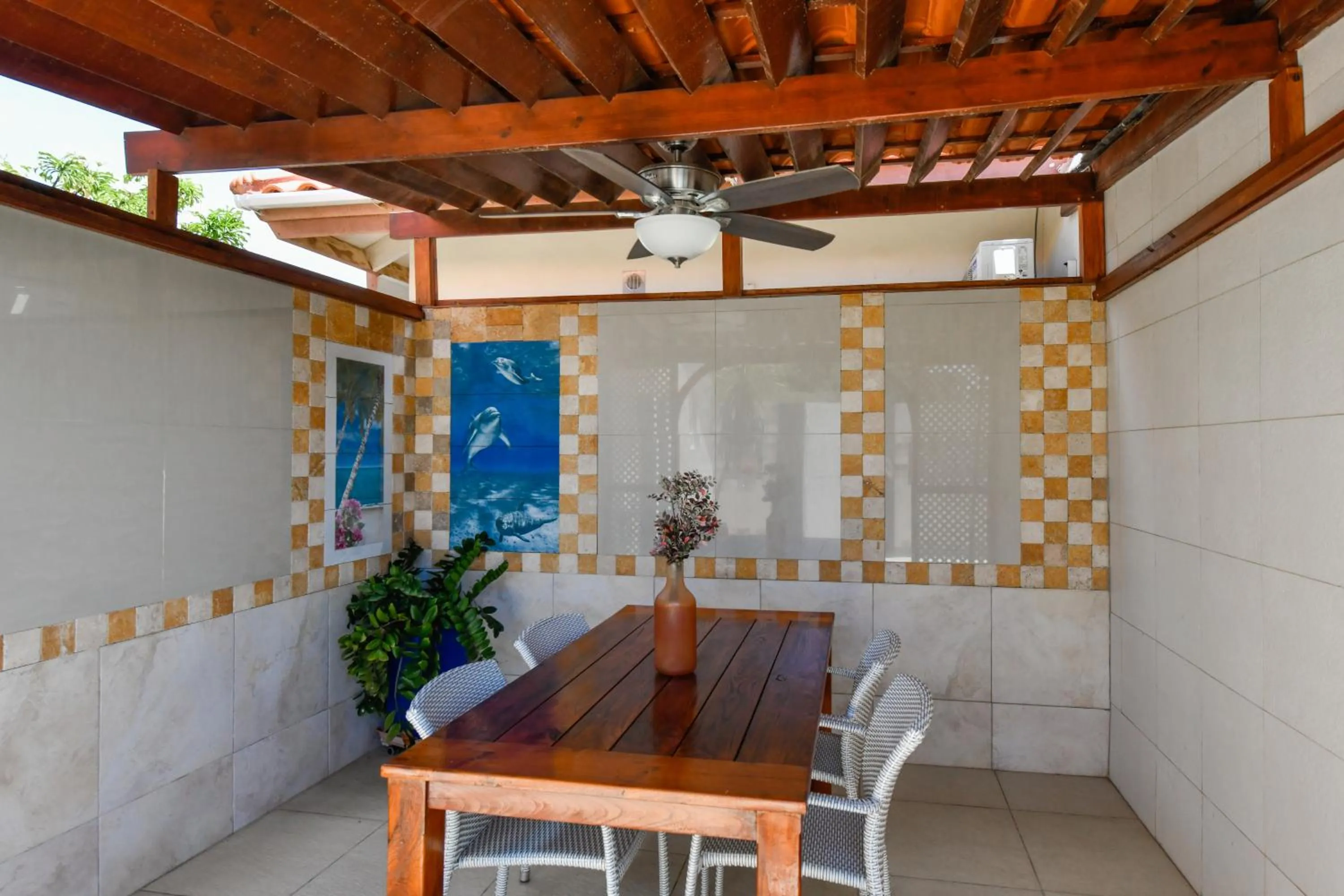 Patio in Boutique Hotel Swiss Paradise Aruba Villas and Suites