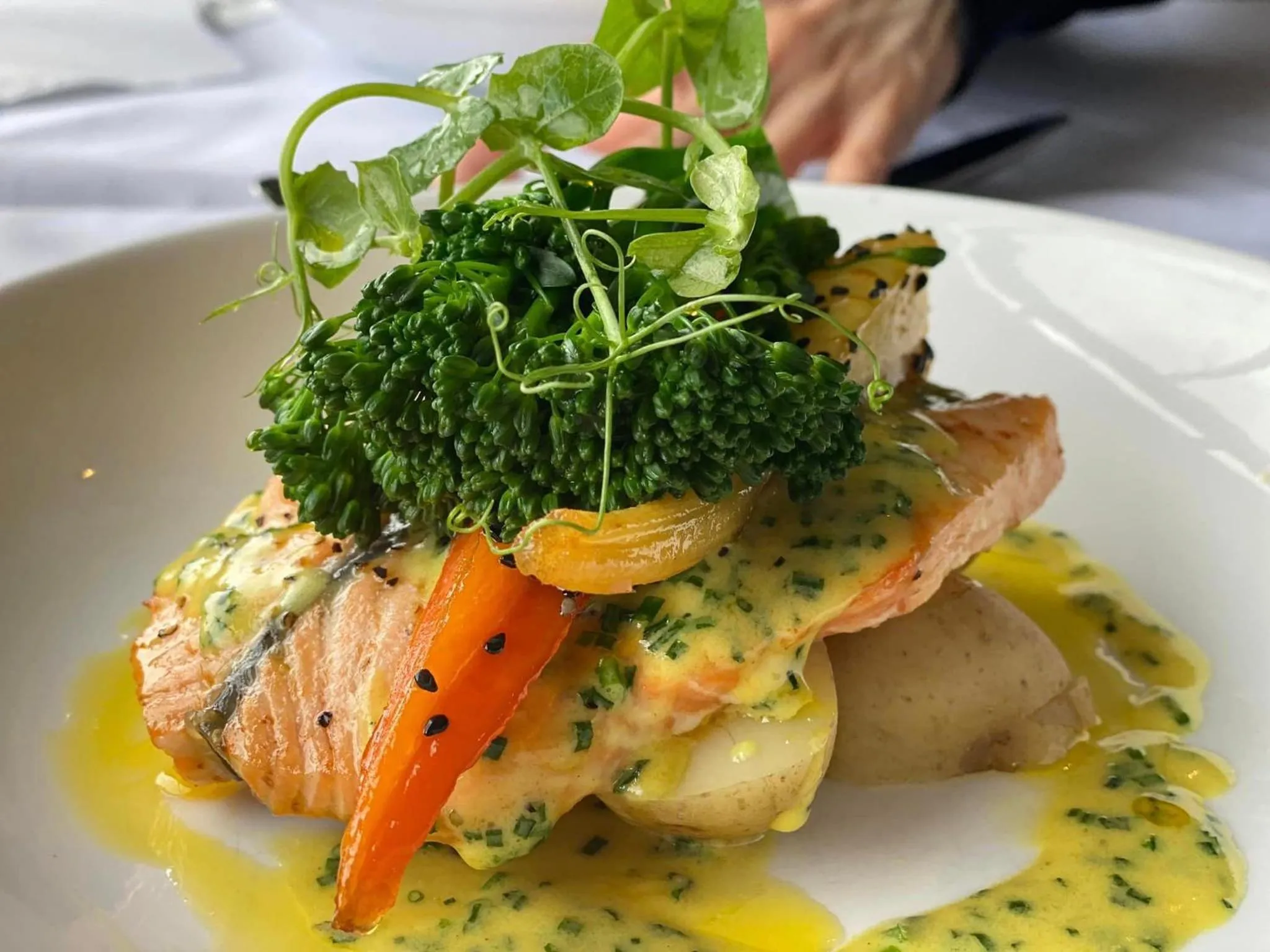 Dinner in Shillingford Bridge Hotel