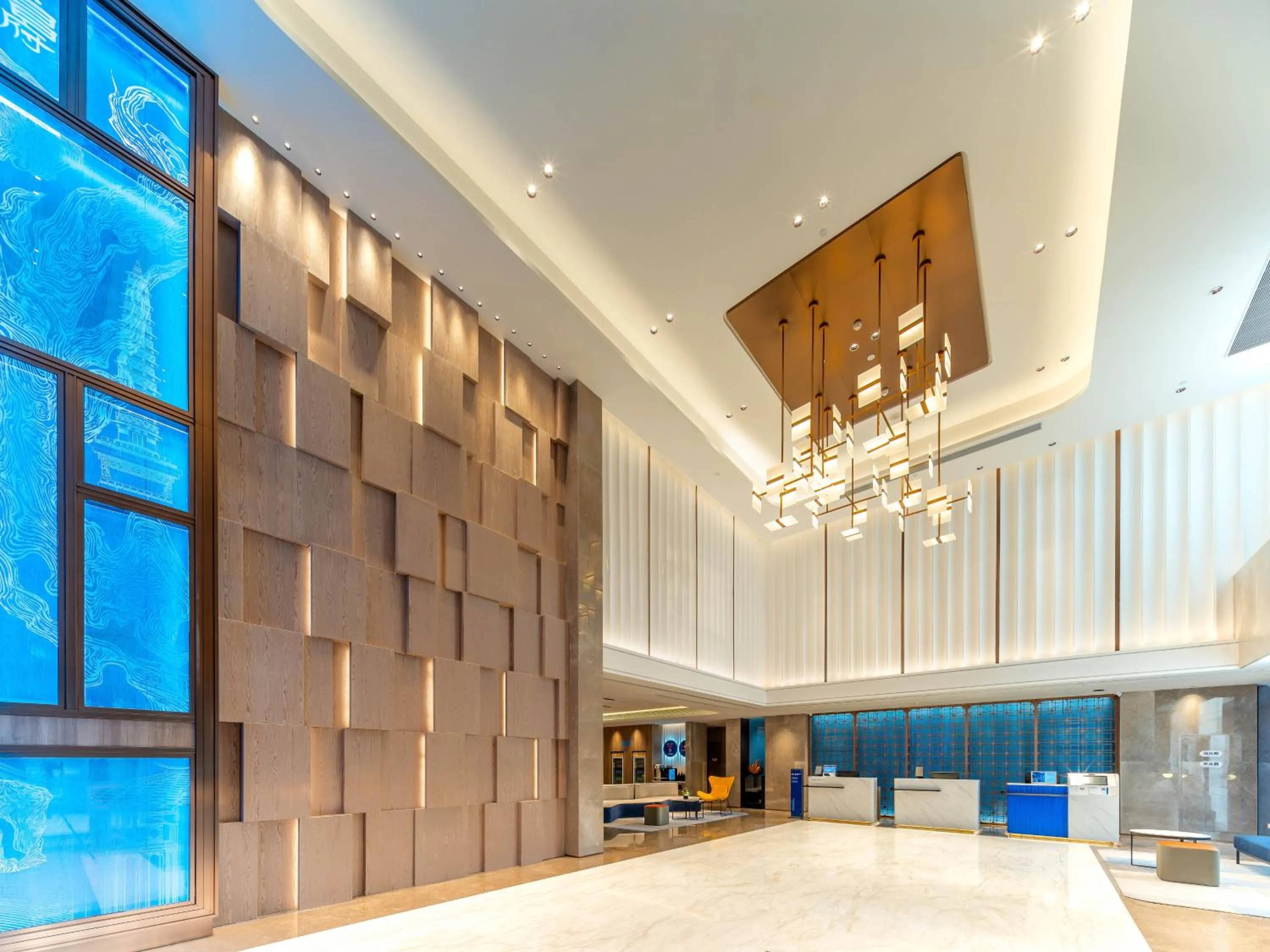 Lobby or reception in Holiday Inn Express Liaocheng ETDZ by IHG