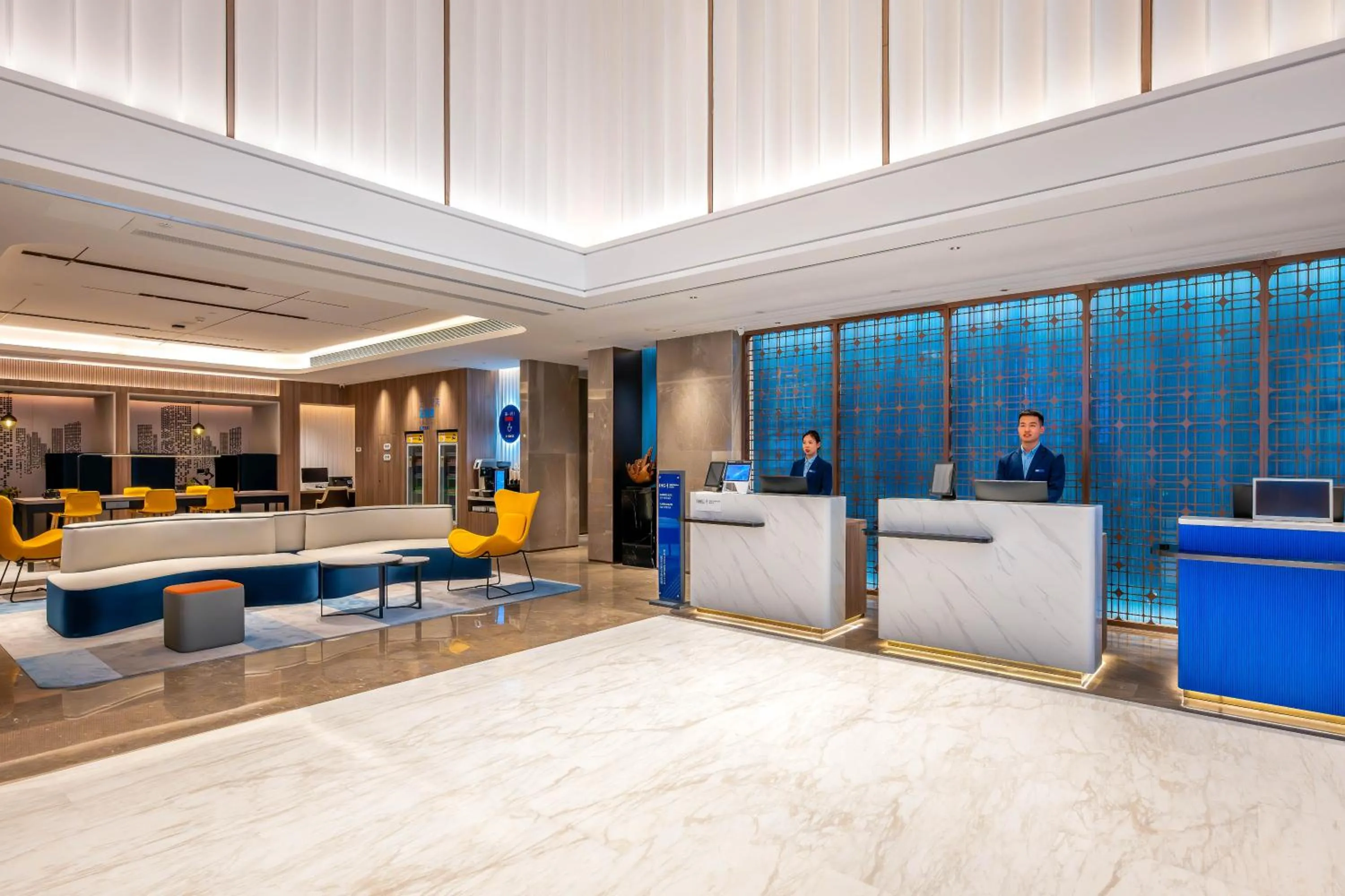 Lobby or reception in Holiday Inn Express Liaocheng ETDZ by IHG