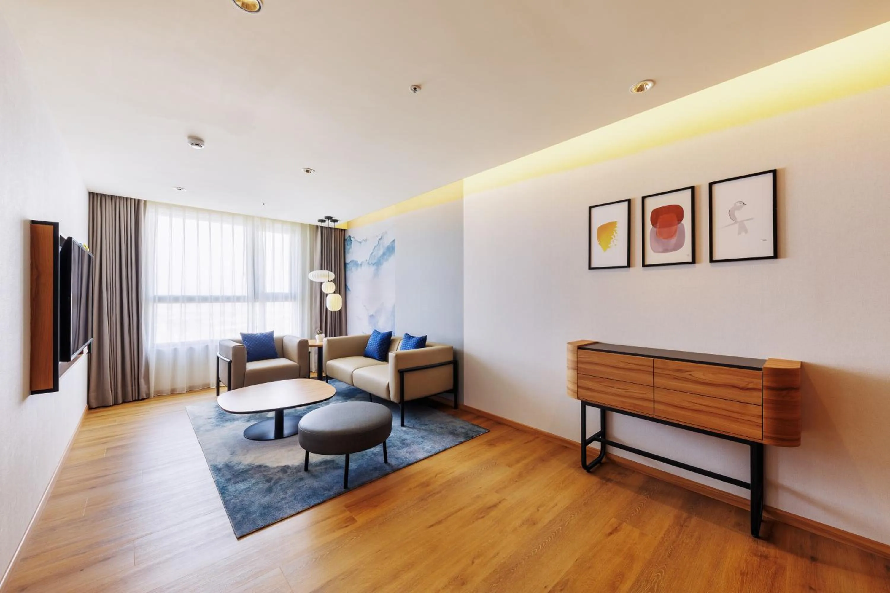 Living room in voco Chiayi by IHG