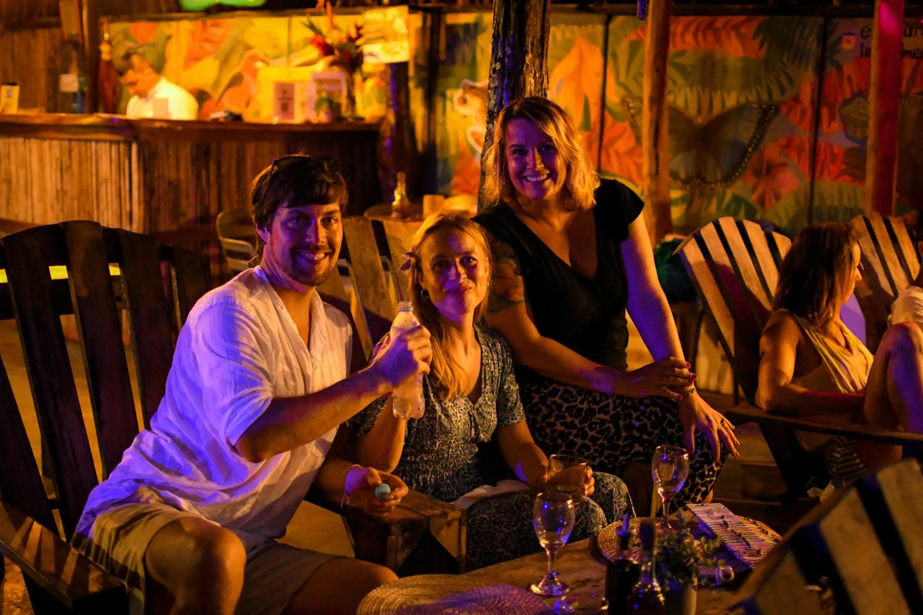 group of guests in Finca Escondida