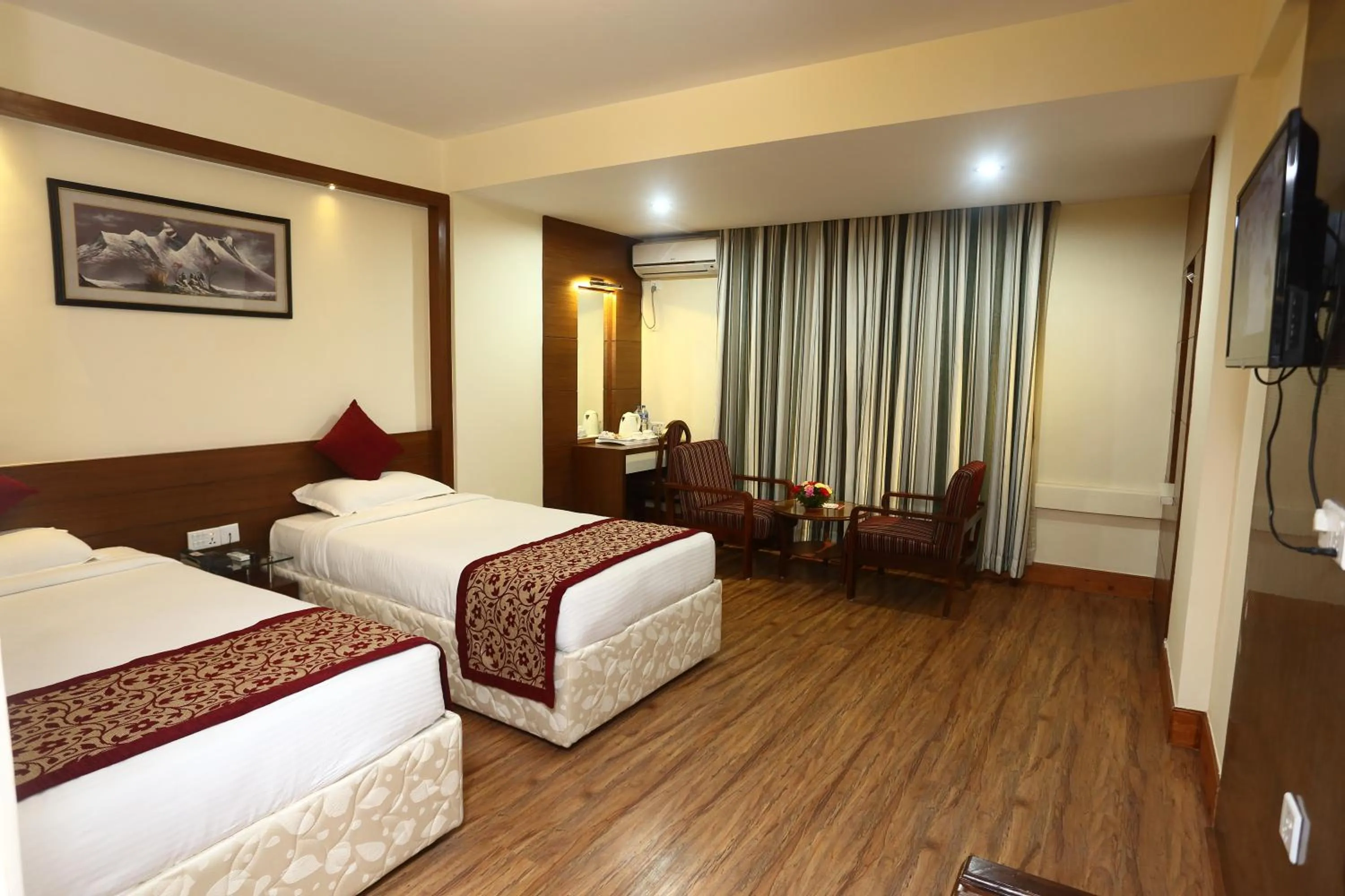 Bedroom, Bed in Hotel Woodland Kathmandu