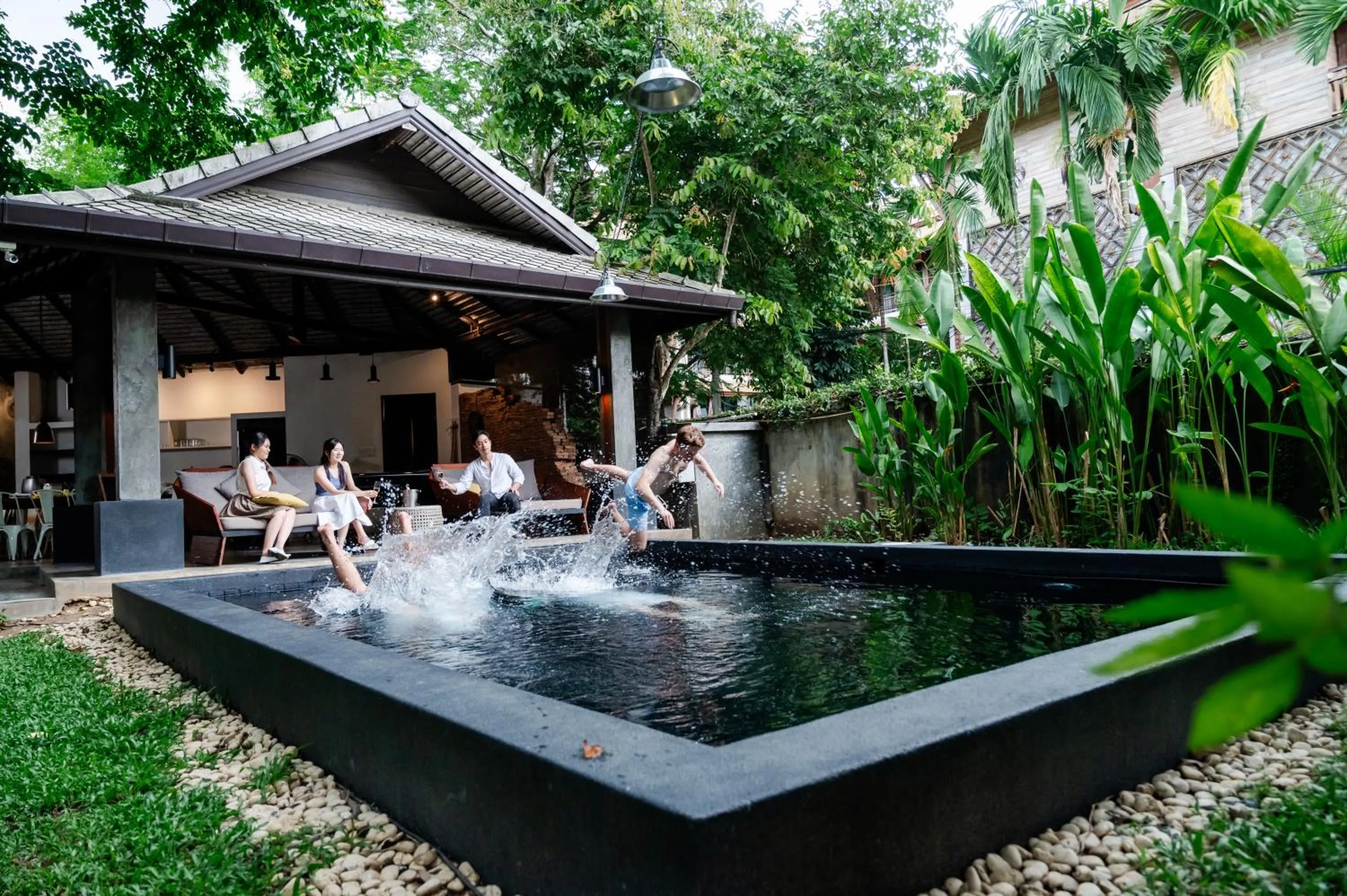 Pool view in Tolani Southgate Villa Chiang Mai