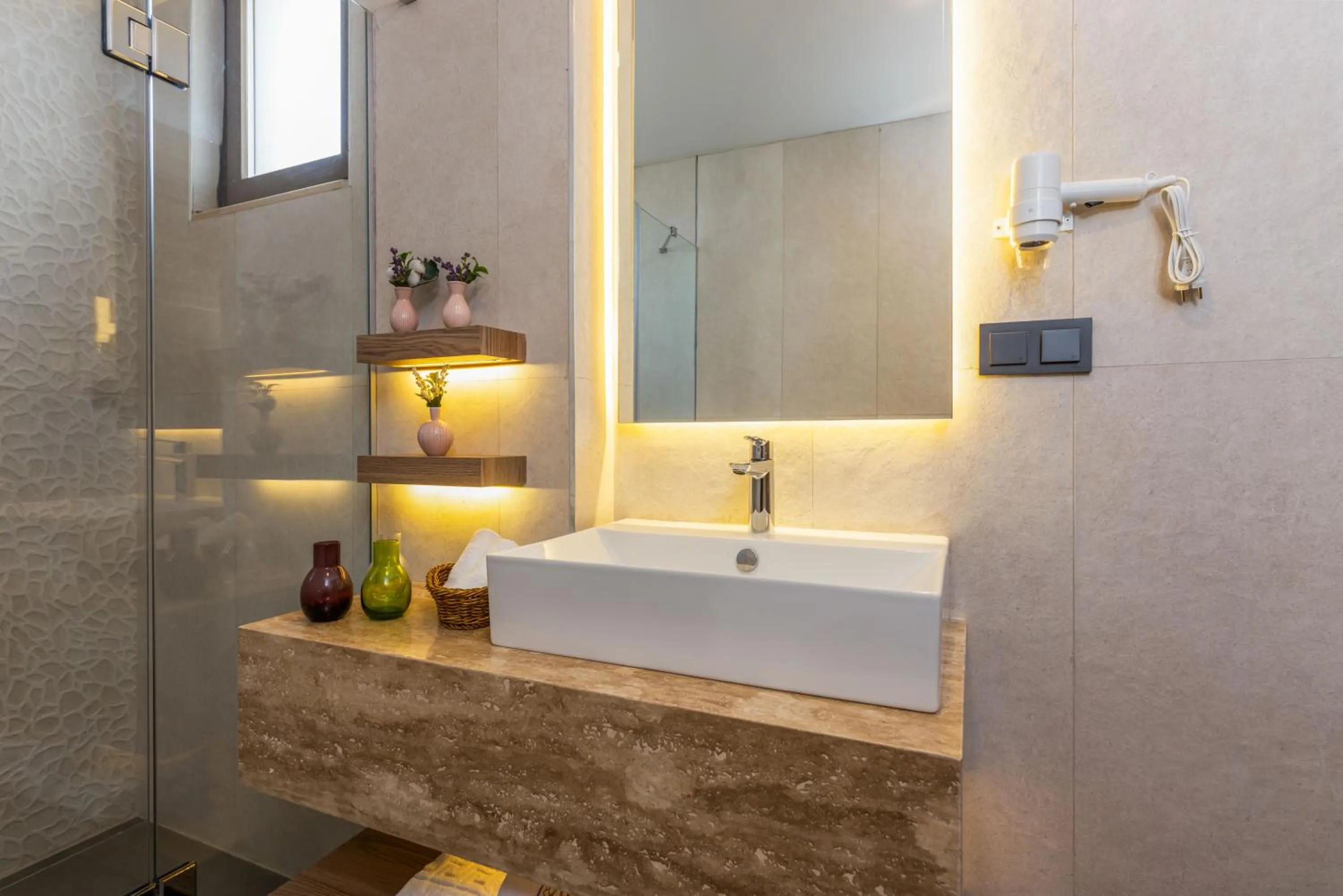 Shower in Ema Houses