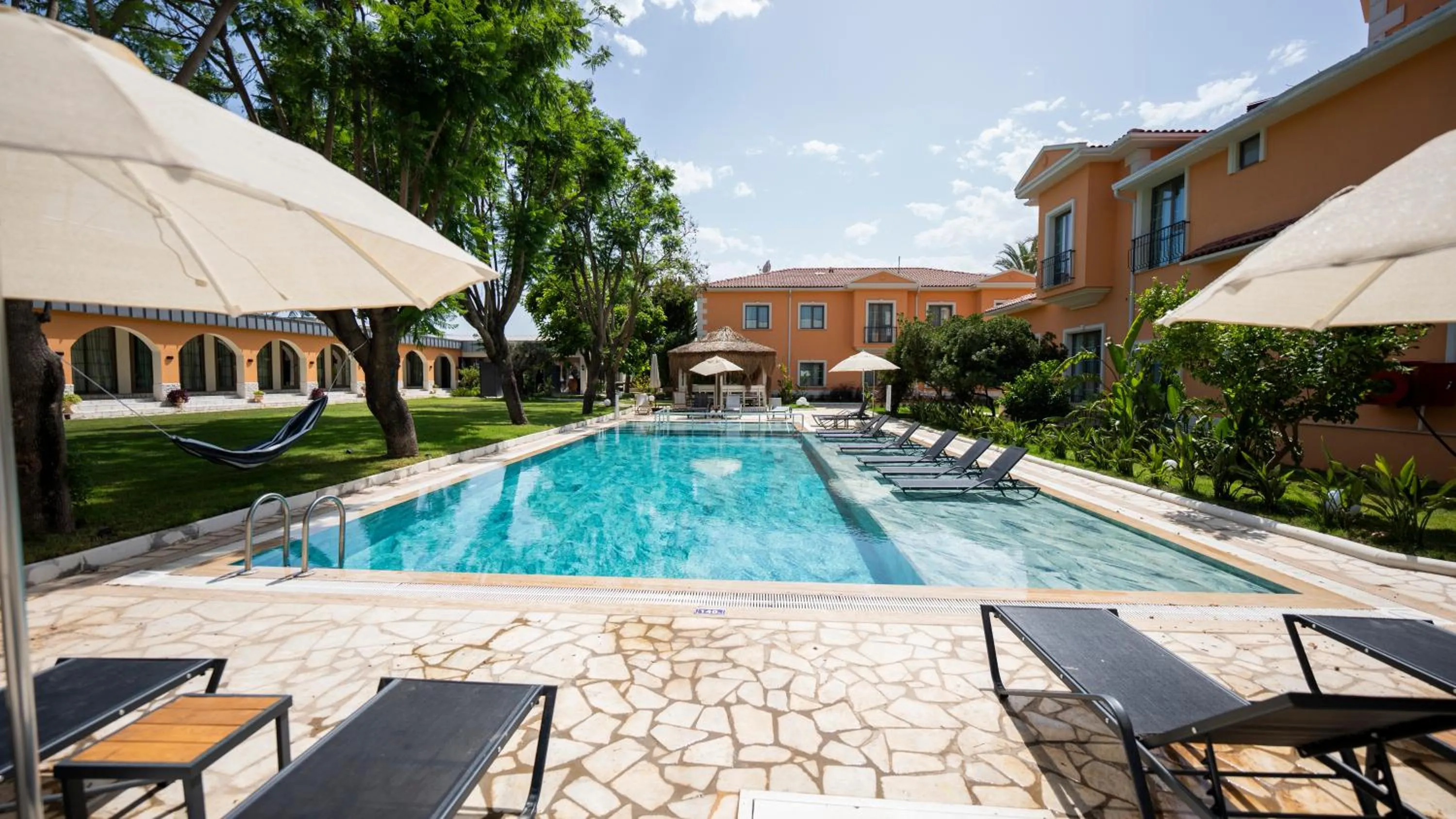 Pool view in Ema Houses