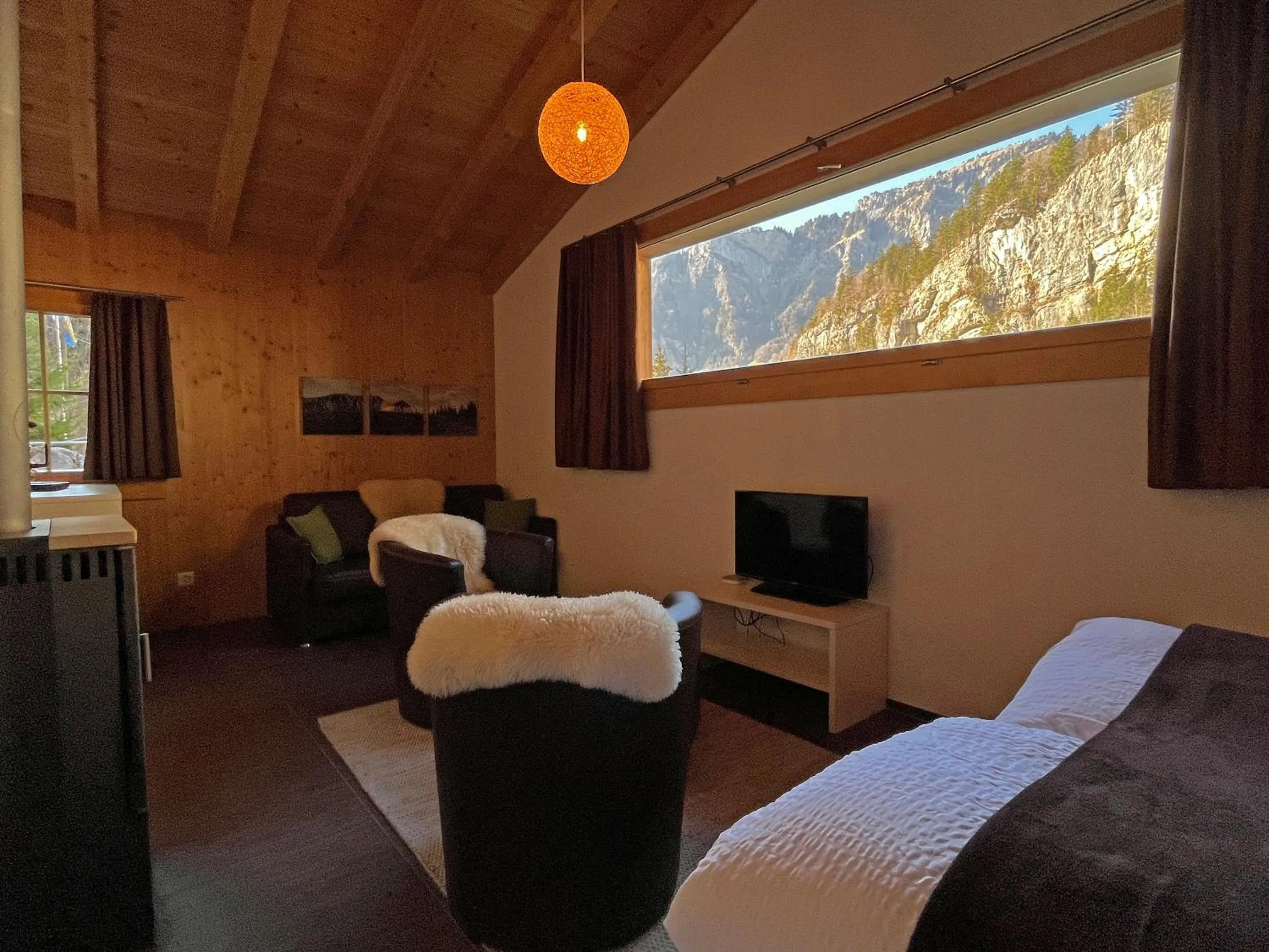 Bed in Hüttenhotel Husky Lodge