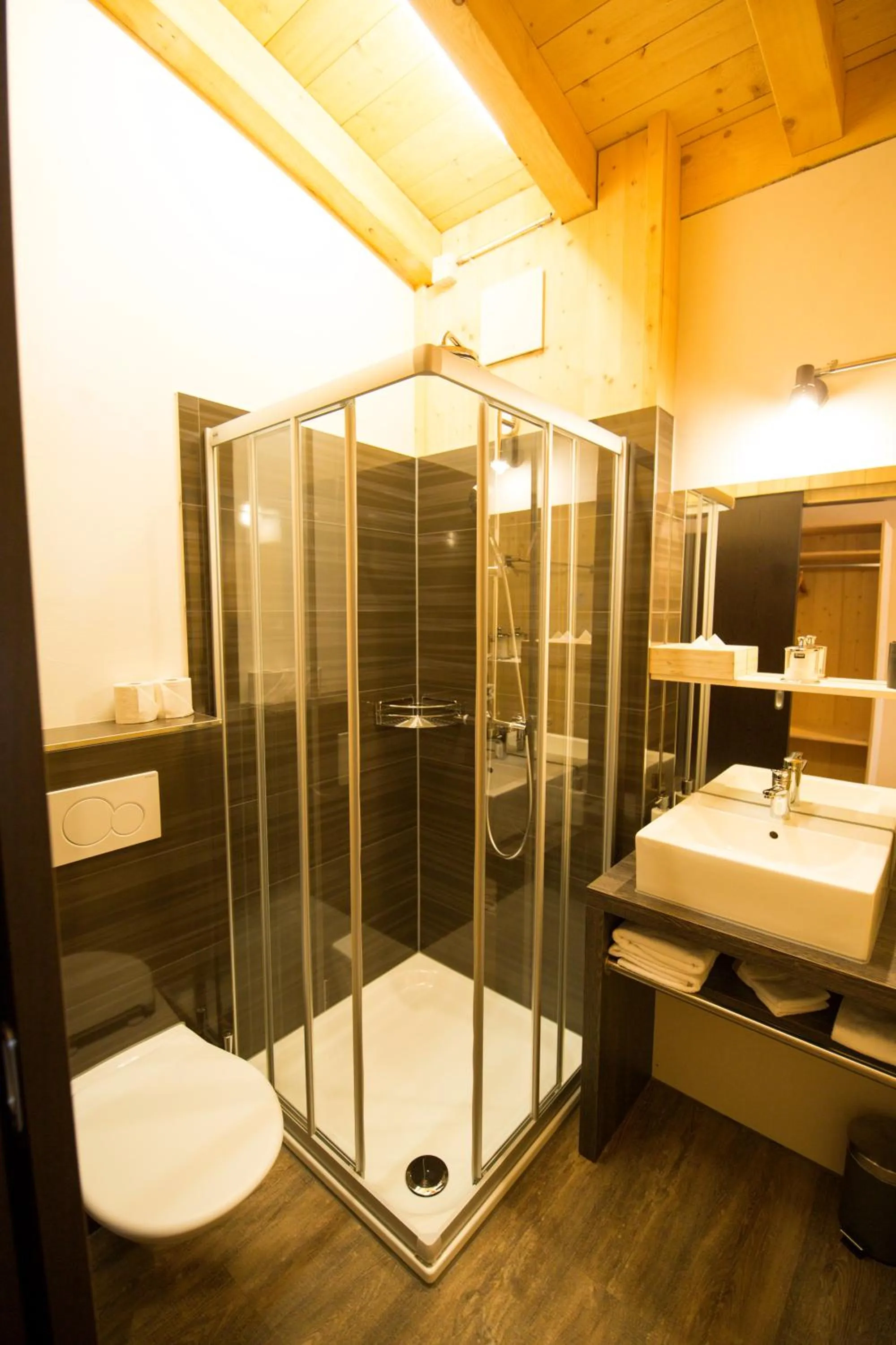 Shower in Hüttenhotel Husky Lodge