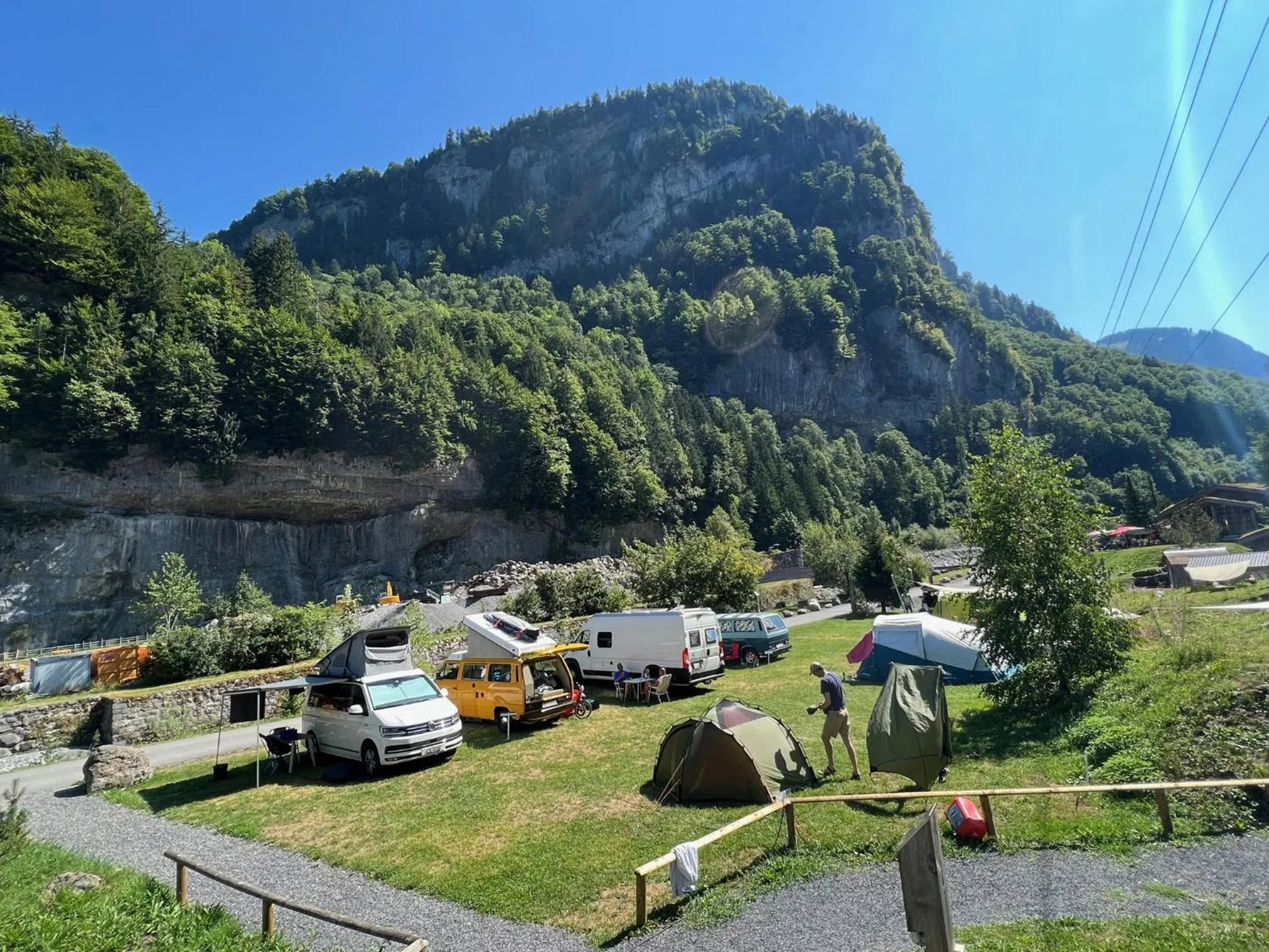 Natural landscape in Hüttenhotel Husky Lodge