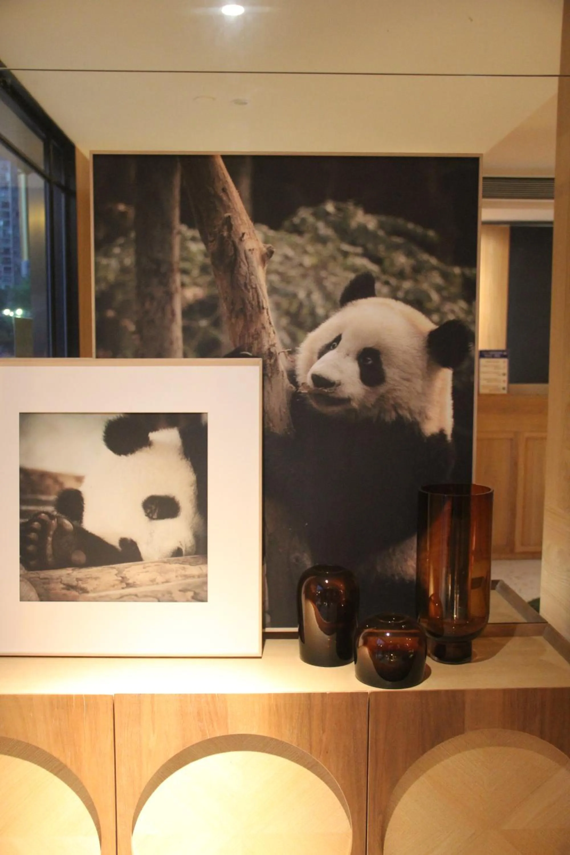 Decorative detail in Panda Hotel