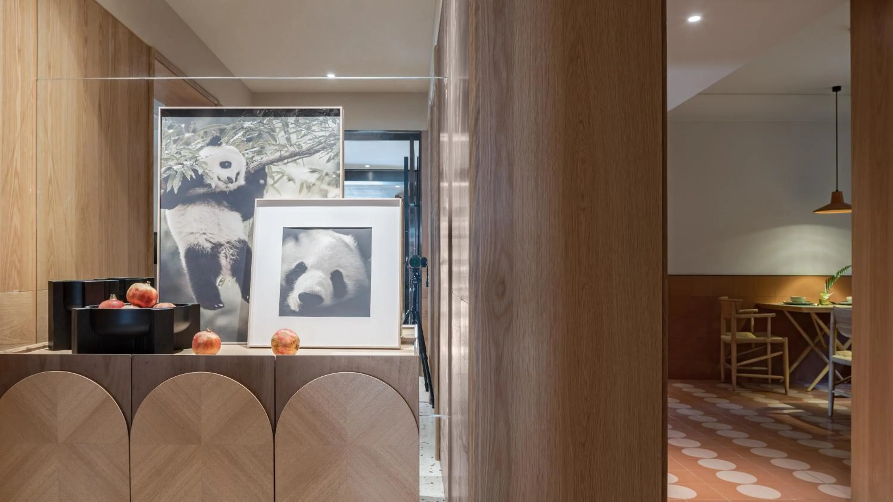 Decorative detail in Panda Hotel