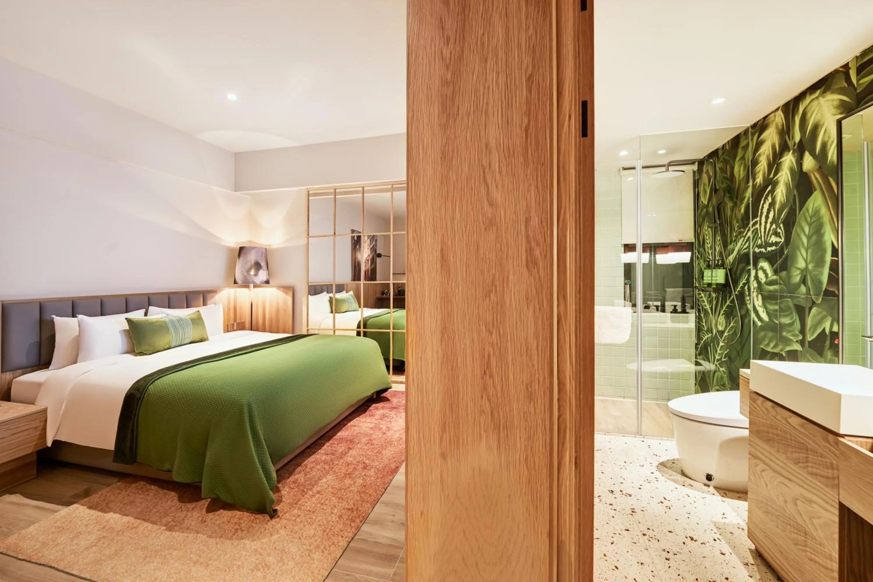 Toilet, Bed in Panda Hotel