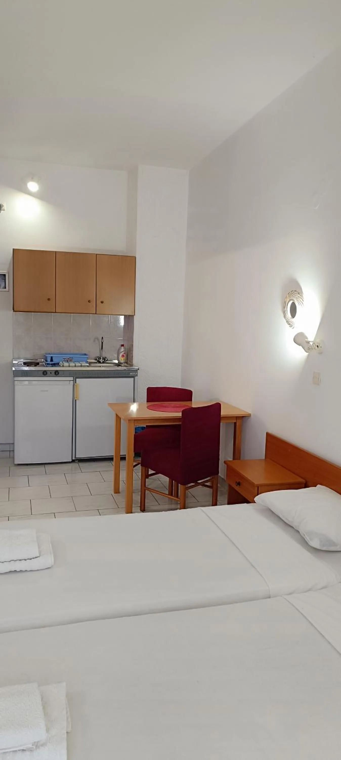 Dining area in Pyrgos Hotel Apartments