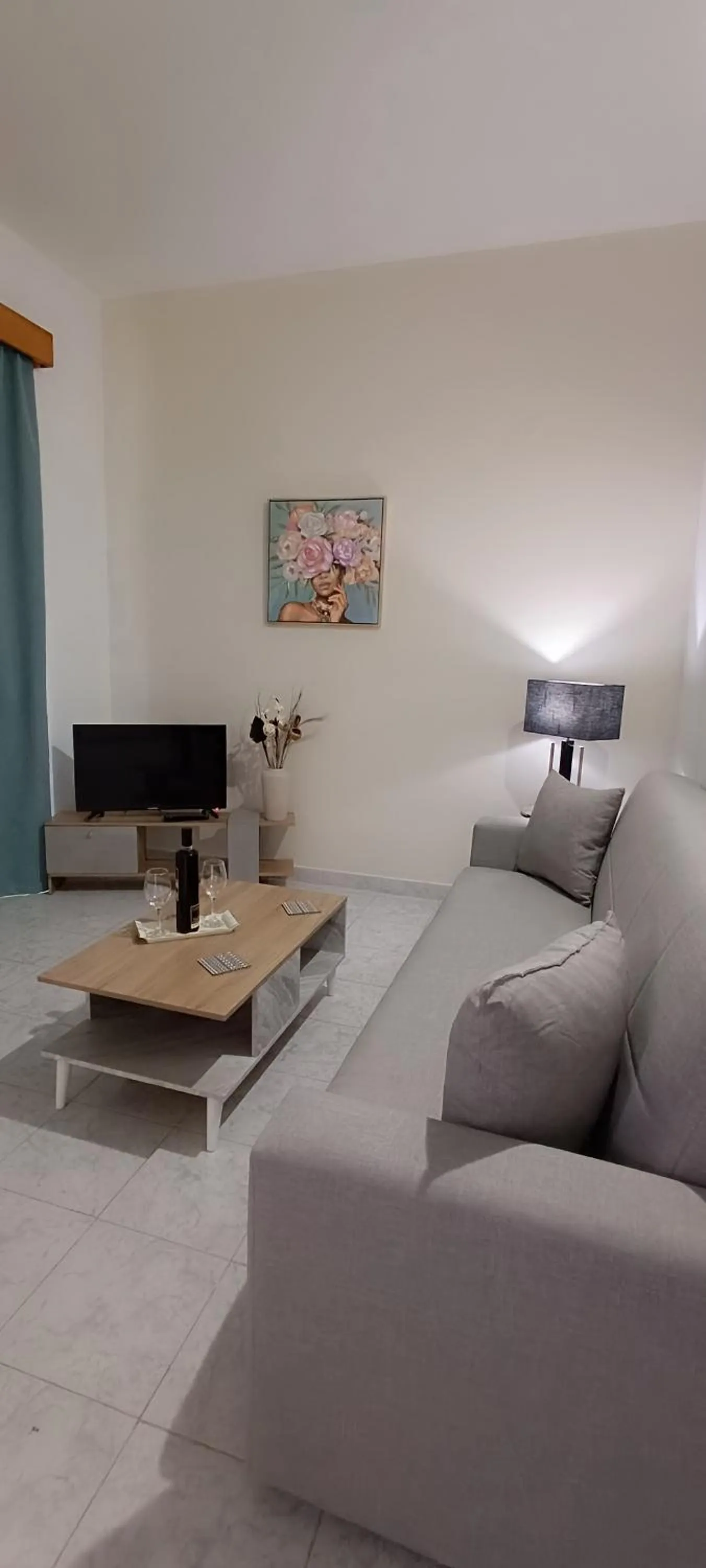 Living room in Pyrgos Hotel Apartments