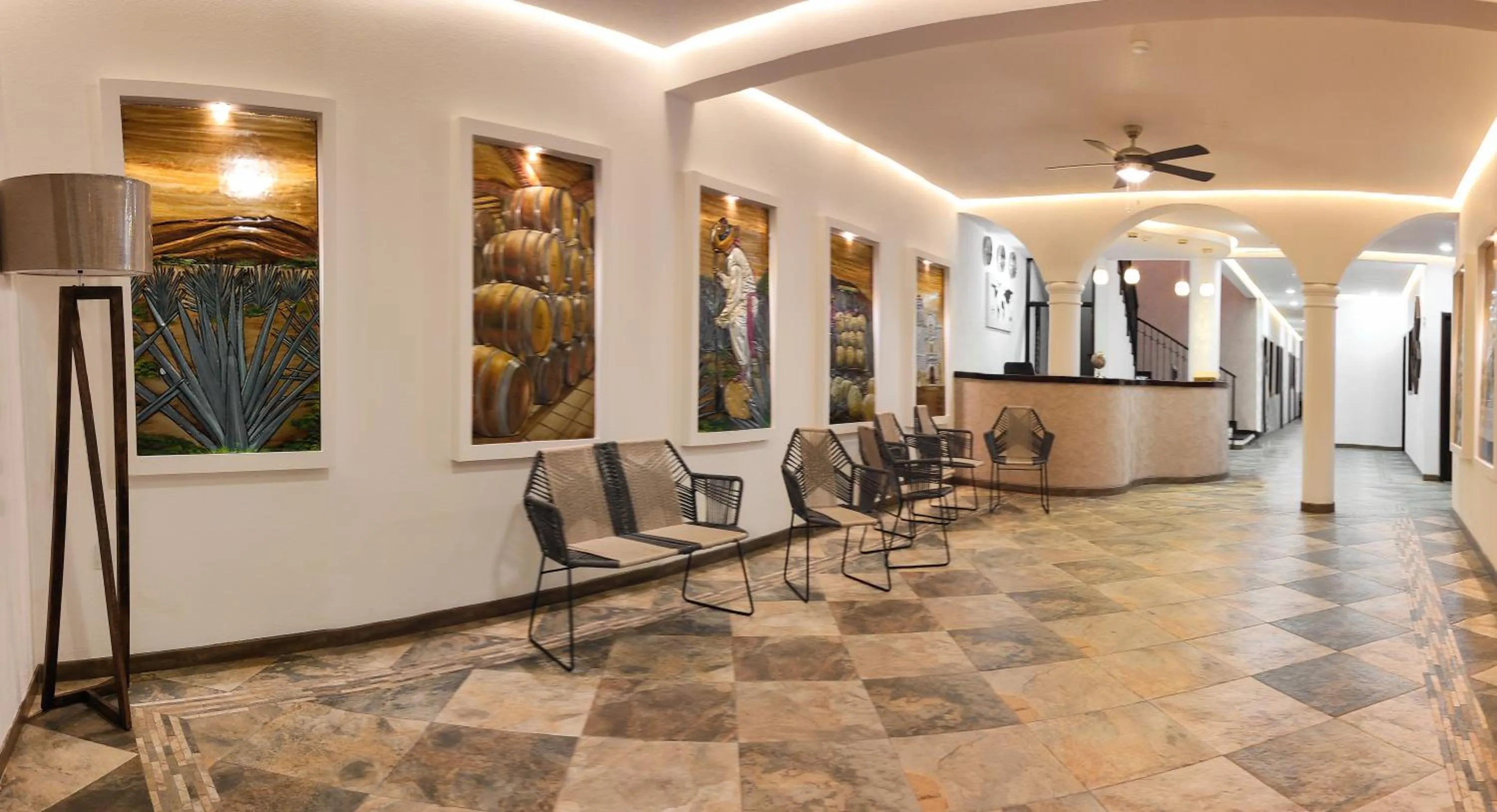 Living room in Nueve Agaves Hotel