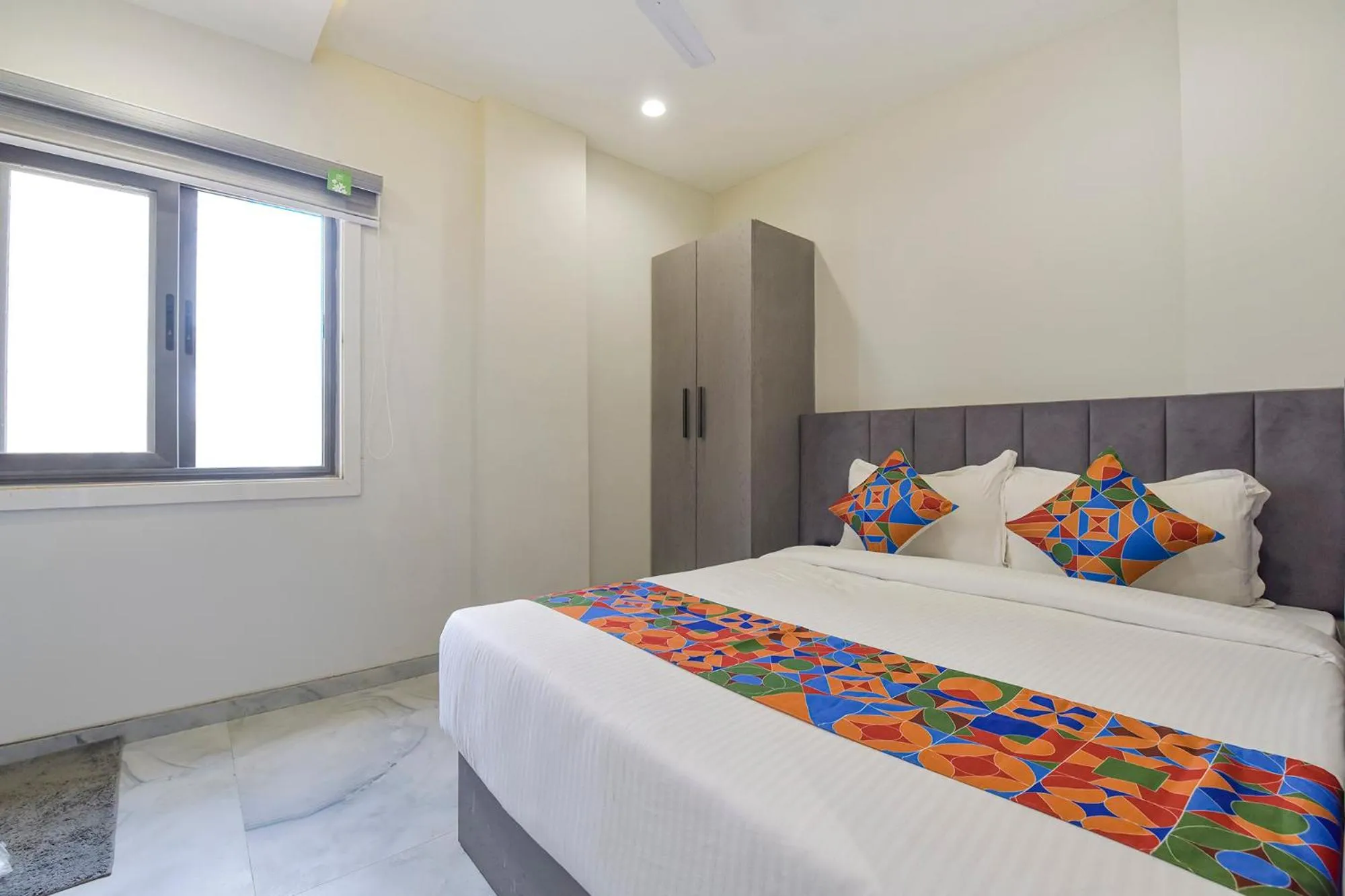 Bed in FabHotel Prime The Grey Circle